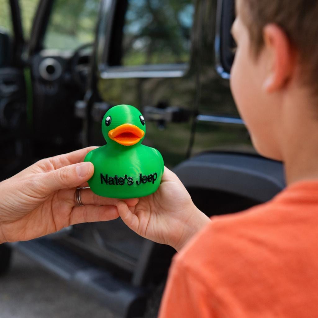 Custom 3D Printed Duck Personalized Name Duck Custom Text Duck Jeep-4x4 Dashboard Ducking Accessory Birthday Gift Funny Duck Unique Gift