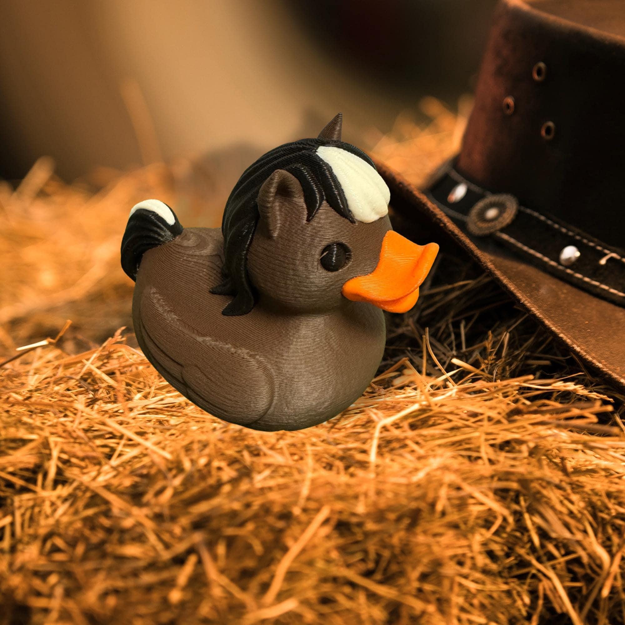 Horse Duck - Farm Animal Gift & 4x4 Ducking Dashboard Decoration Western Rodeo Party Favor Country Decor