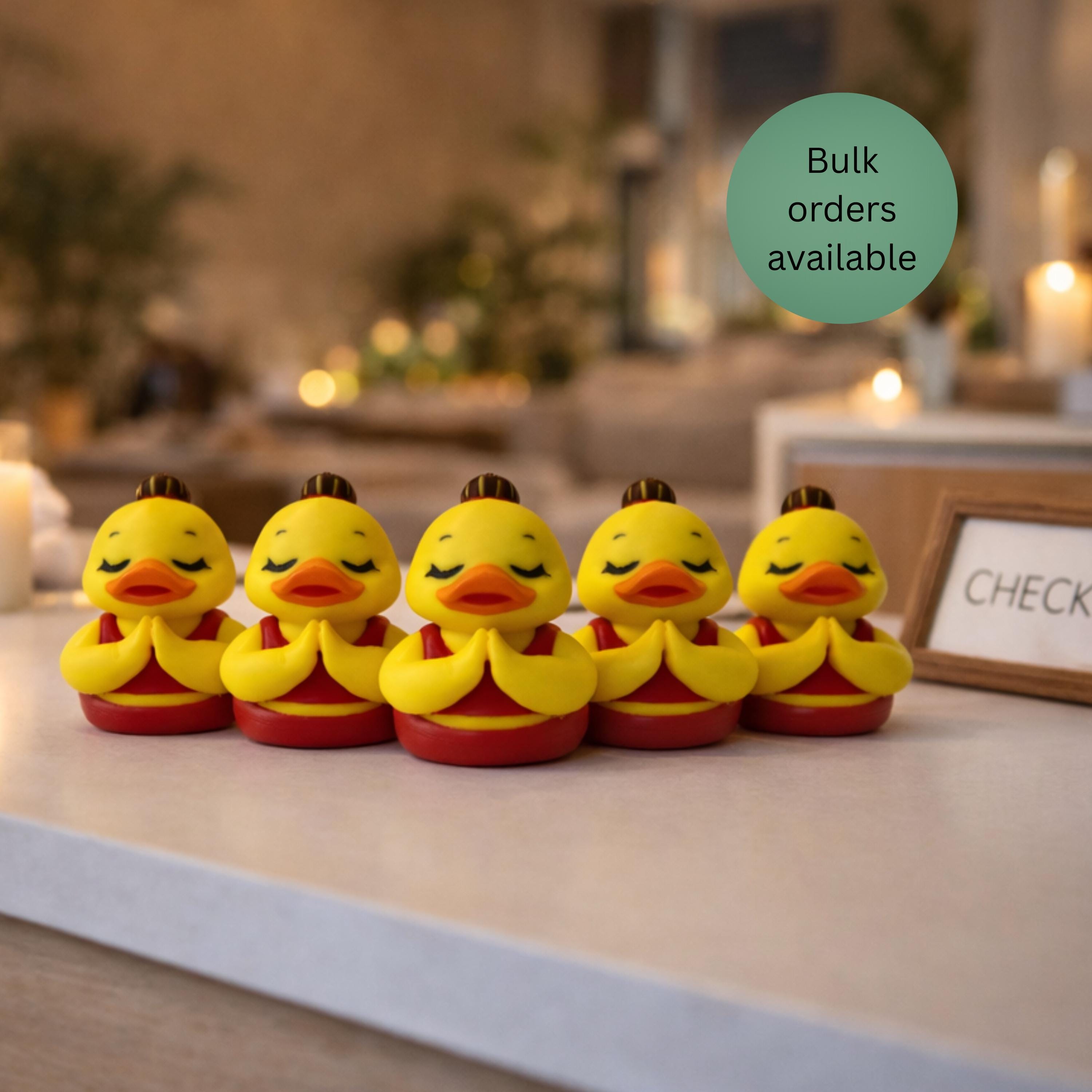 Yoga Duck | Fitness Gift, Zen Desk Buddy, Dashboard Decoration & 4x4 Ducking Accessory
