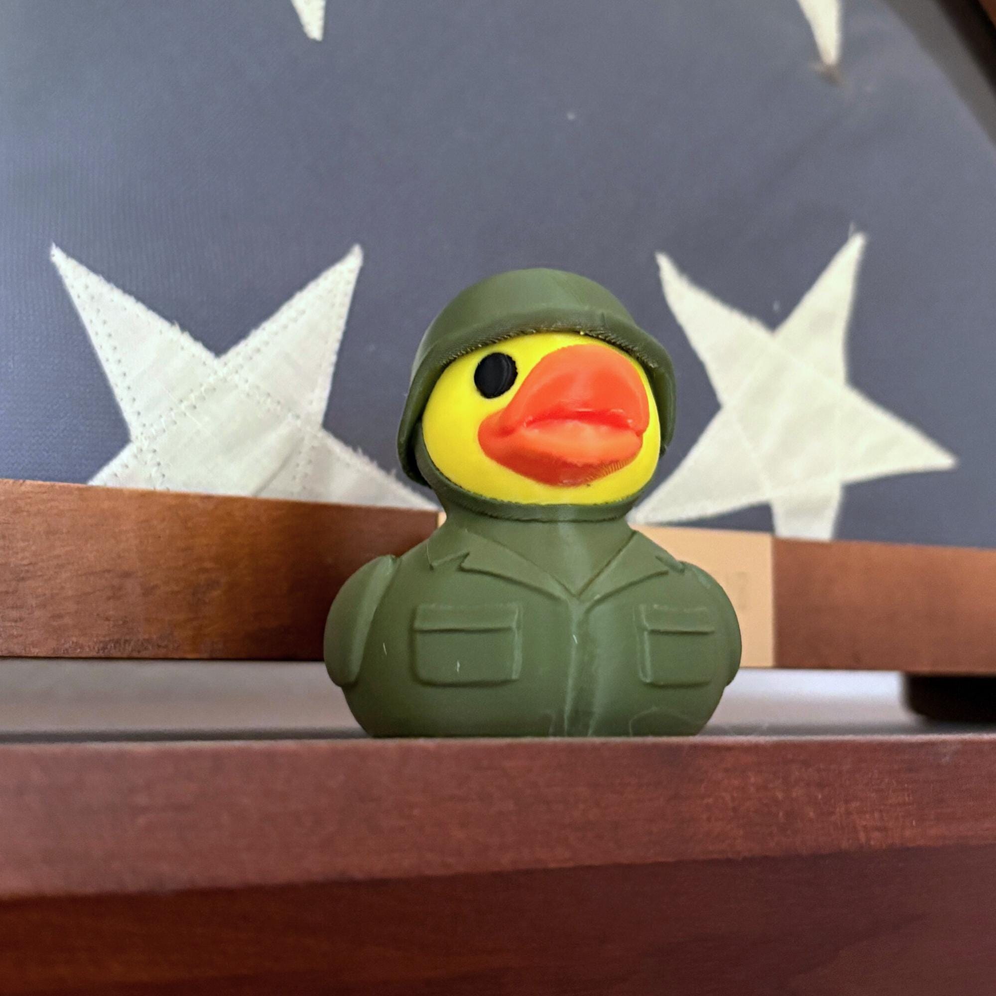 Military Duck | Patriot Gift, Boot Camp Graduation, Dashboard Decoration & 4x4 Ducking Accessory