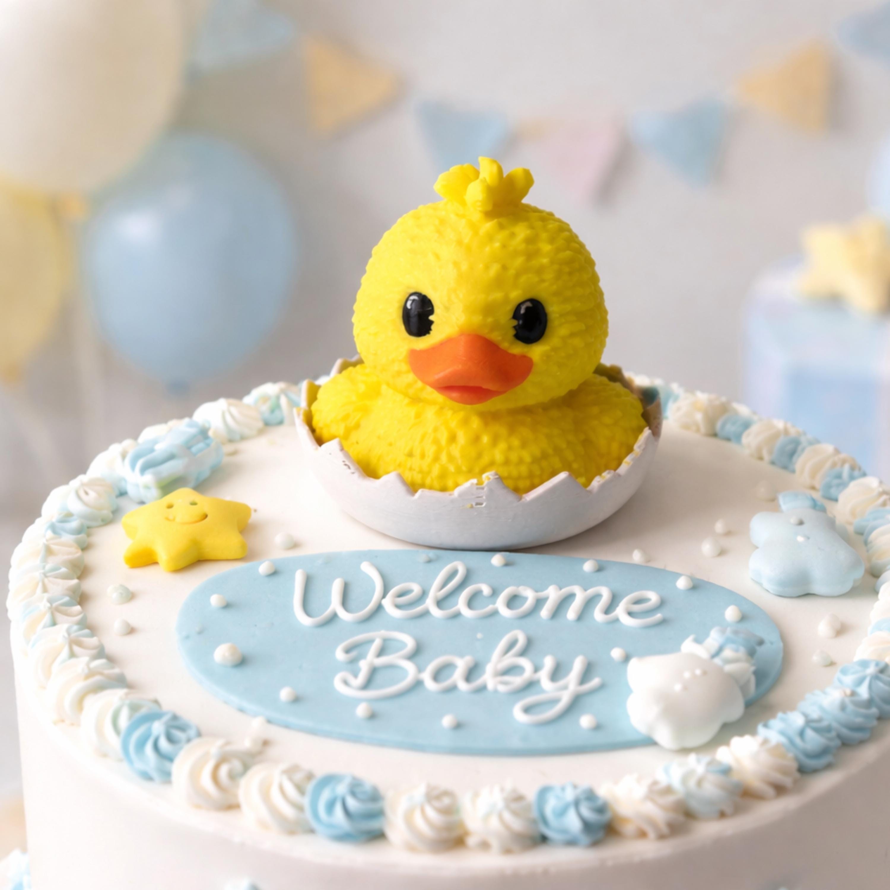 3D Printed Duckling Favor Baby Shower Keepsake Hatching Duck Egg Design Unique Party Gift Memorable Guest Appreciation Present Cute Nursery Decoration Small Collectible Item Perfect Celebration Memento Special Event Favor New Baby