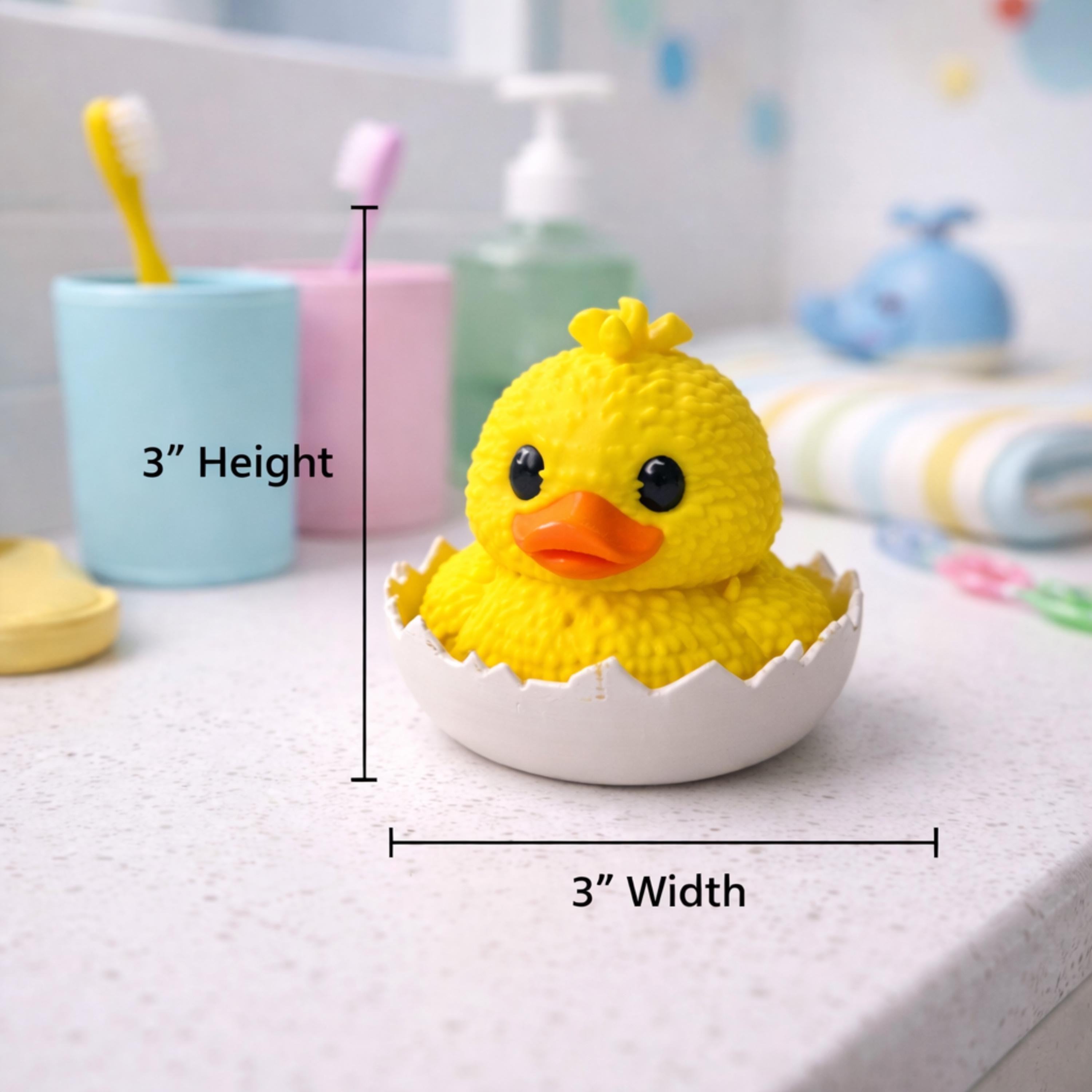 Unique Baby Keepsake Duckling Shower Favor 3D Printed Hatching Duck Design Special Event Memento Perfect Guest Appreciation Gift Cute Animal Themed Present Small Collectible Item Adorable Nursery Decoration Celebration Favor Idea New