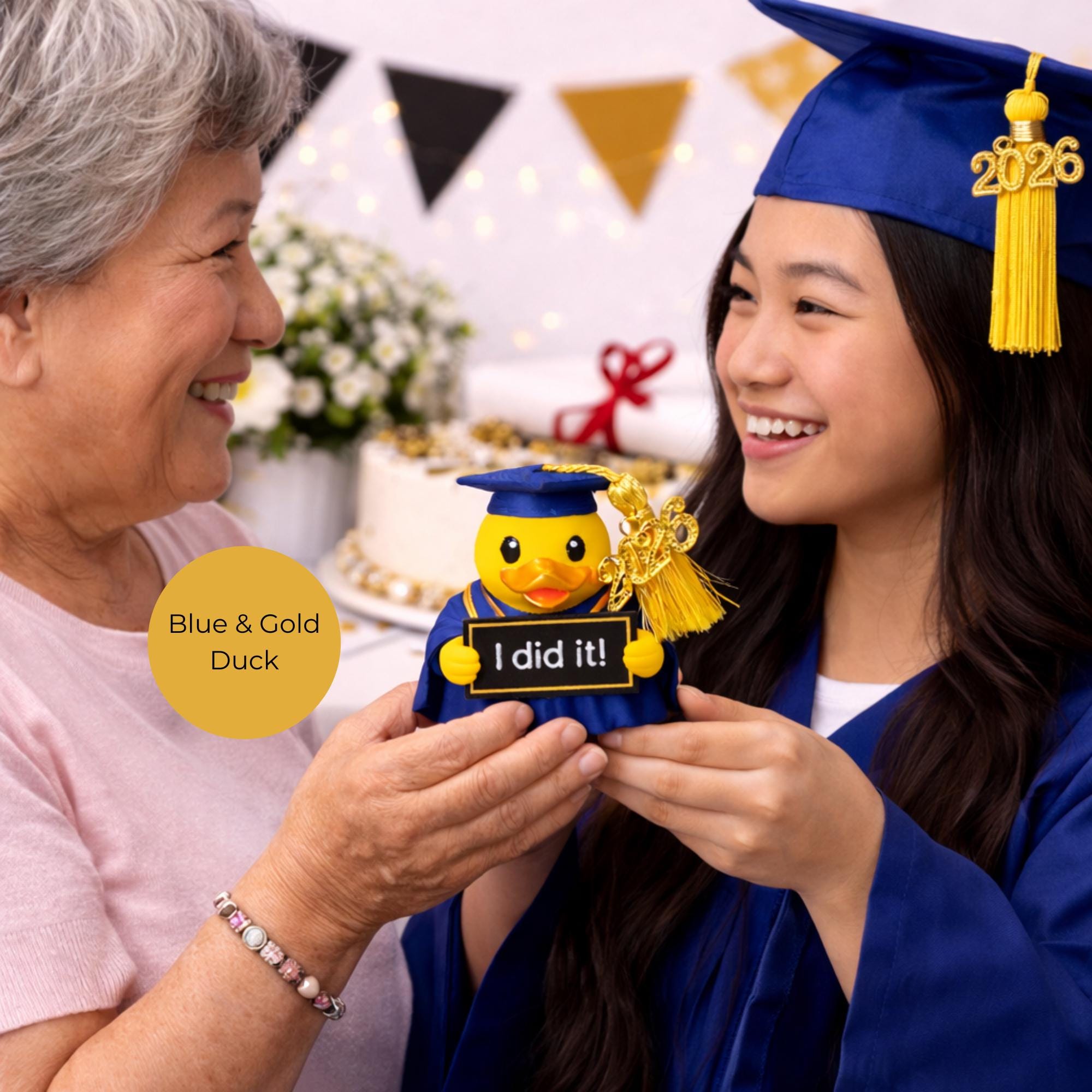 Graduation Duck Gift – College Keepsake with Custom Tassel