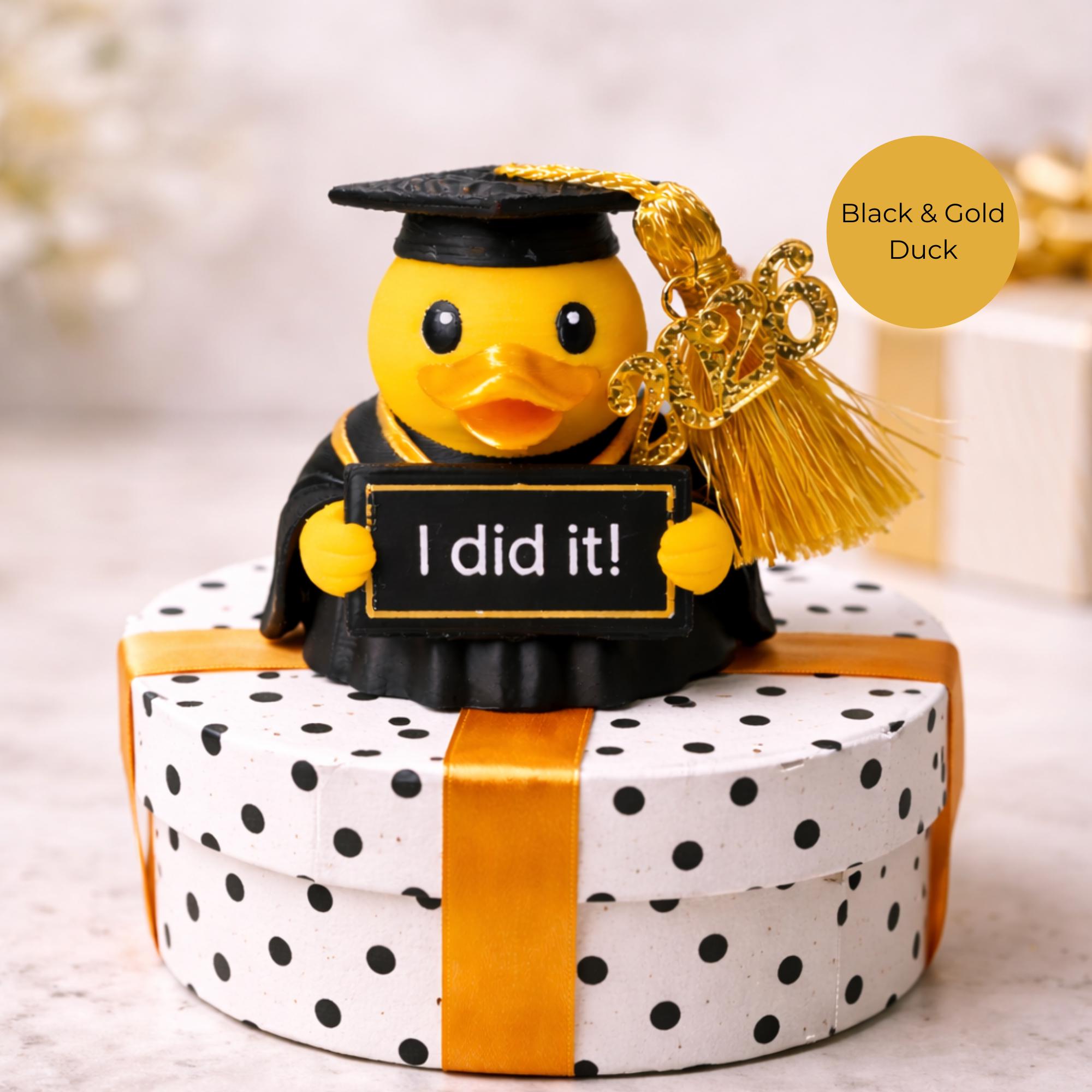 Graduation Duck Gift – College Keepsake with Custom Tassel