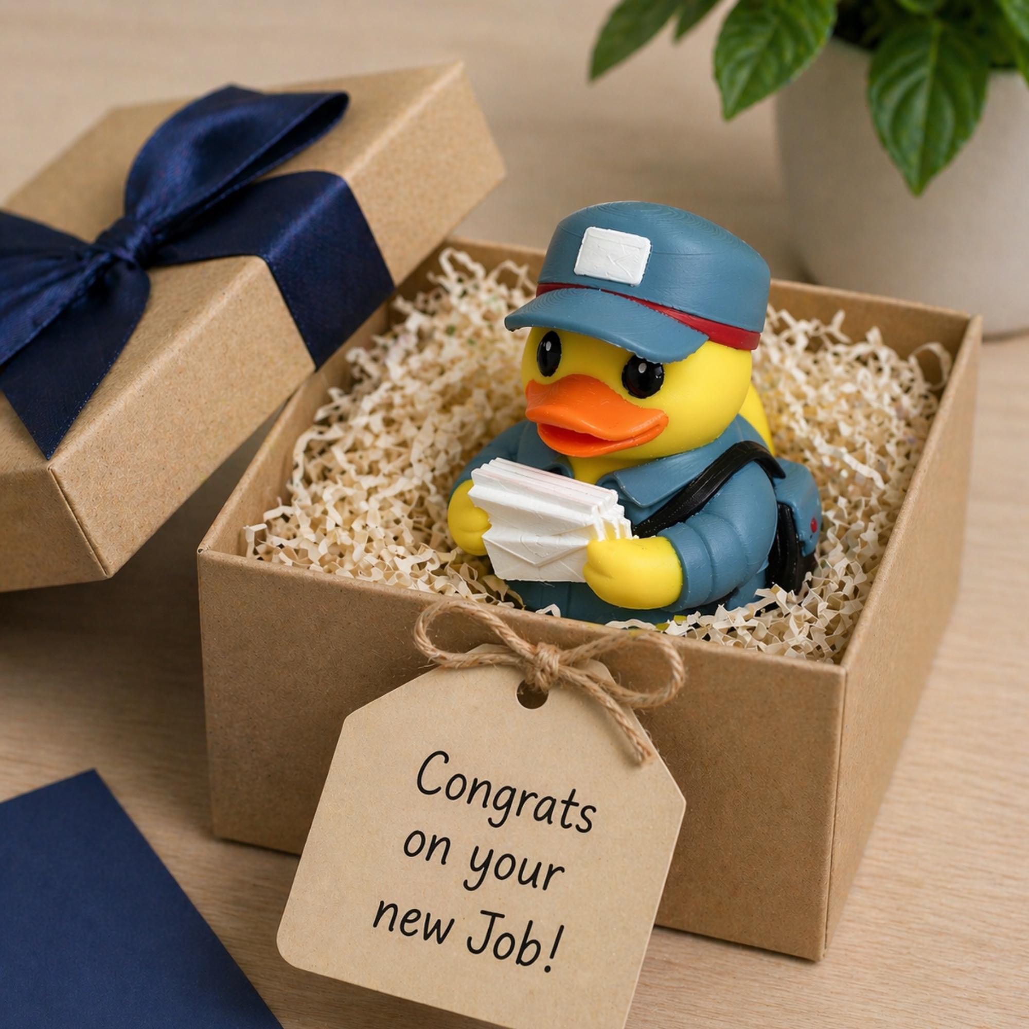Postal Worker Gift – Dashboard Duck Desk Buddy for Mail Carrier