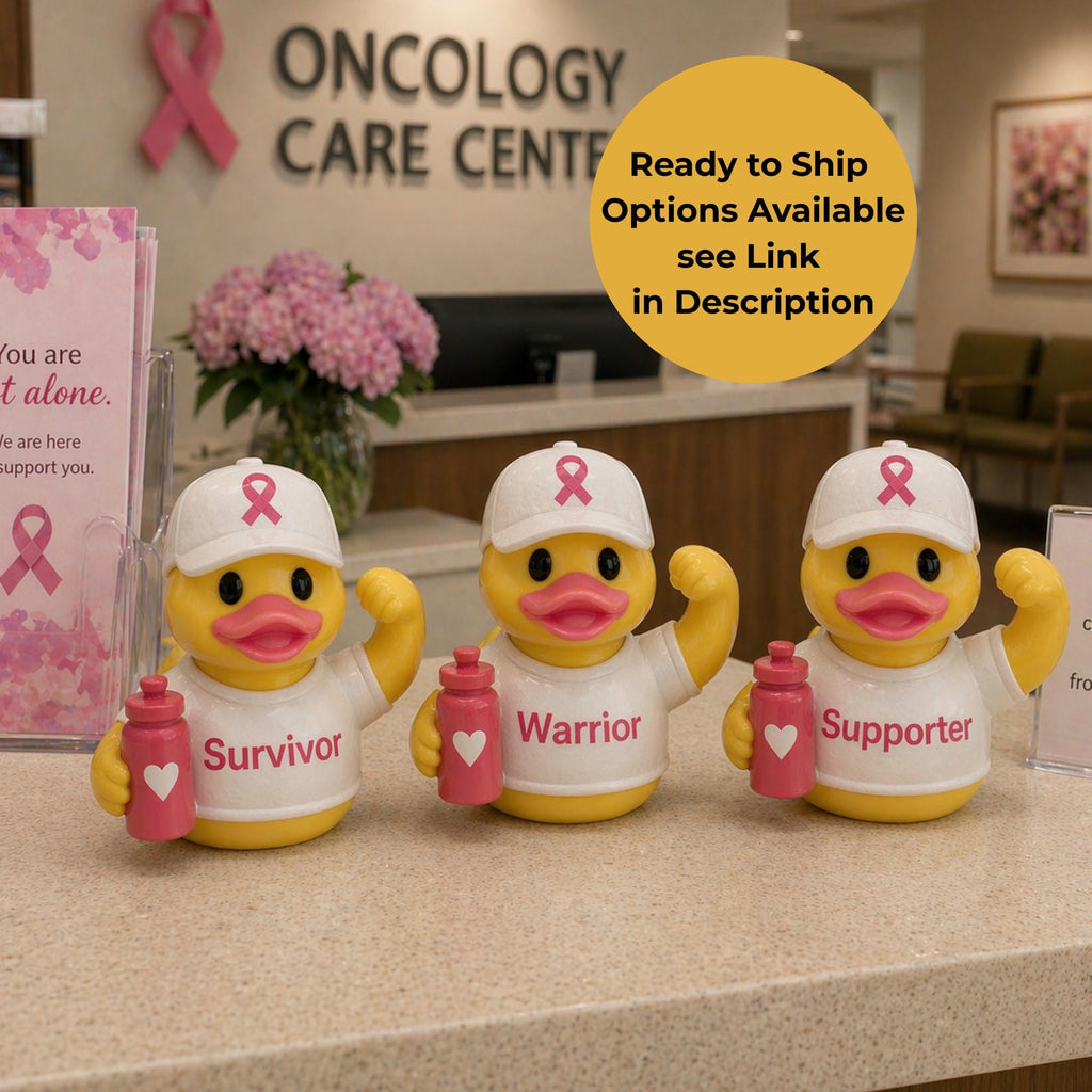 Breast Cancer Duck – Custom Dashboard Support Gift for Survivors