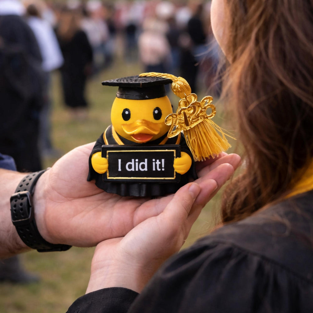 Graduation Duck Gift – College Keepsake with Custom Tassel