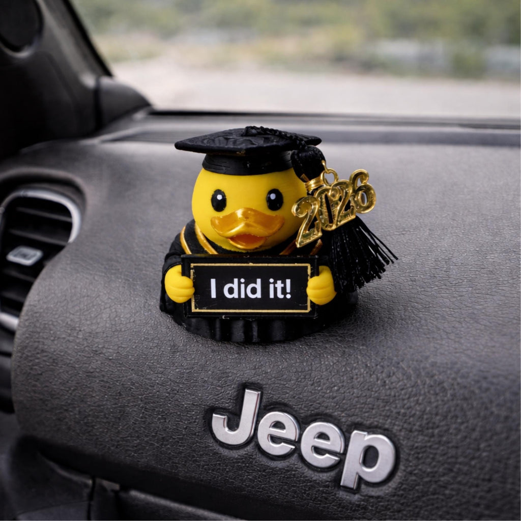 Graduation Duck Gift – College Keepsake with Custom Tassel