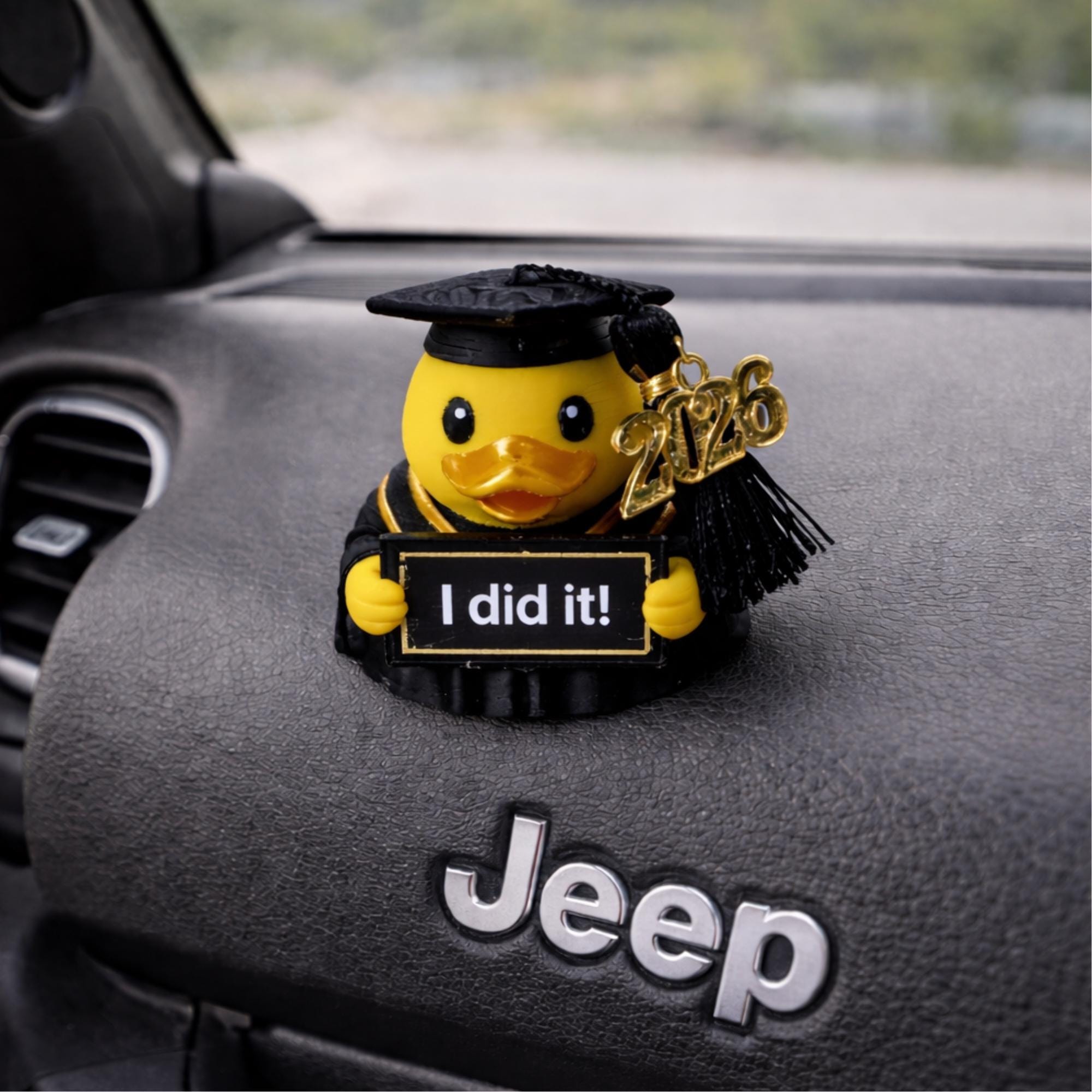 Graduation Duck Gift – College Keepsake with Custom Tassel