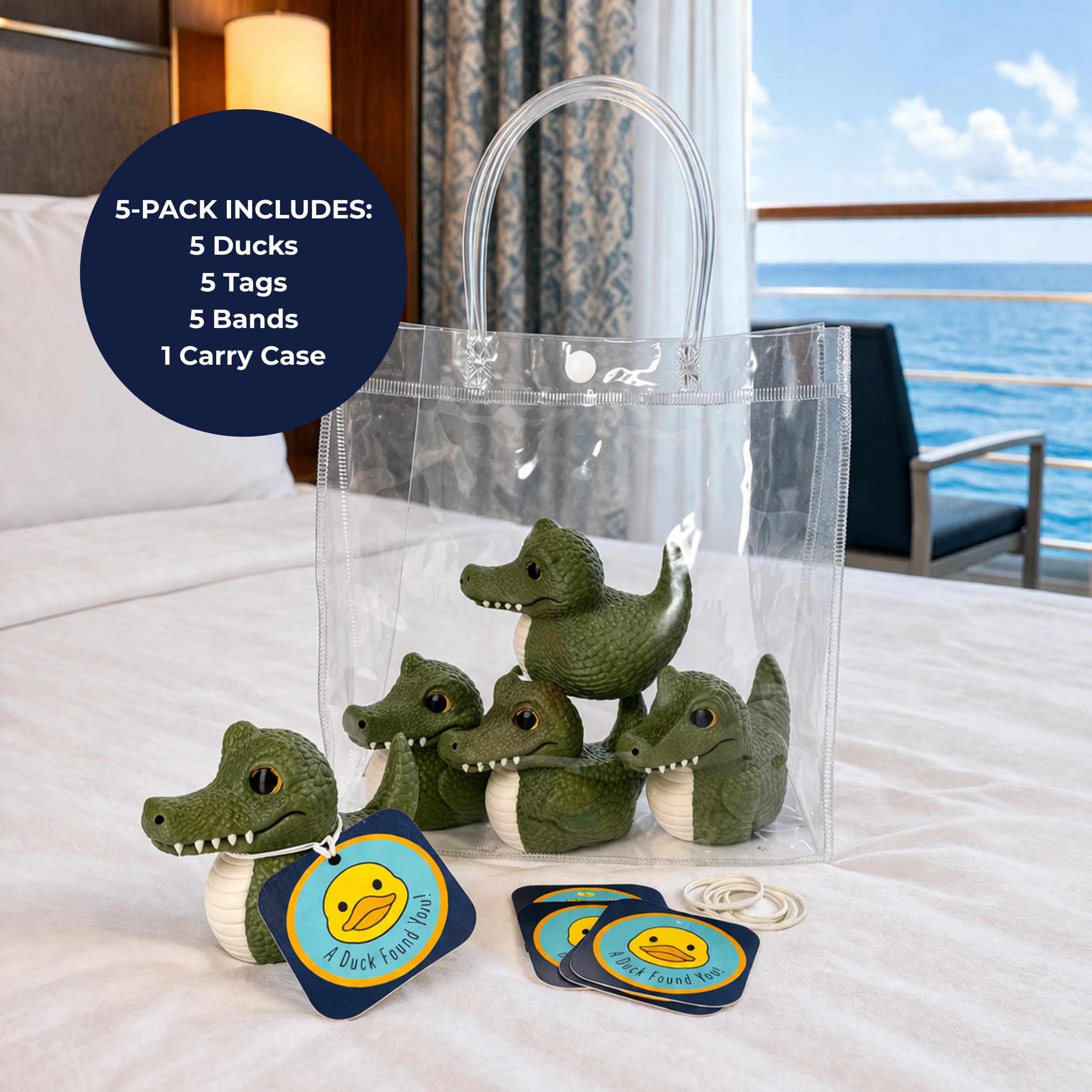 Alligator Duck Design Cruise Ship Hide And Seek Game Jeep Ducking Tradition Perfect Gator Fan Gift Dashboard Display Duck Travel Companion University Football Team Spirit Duck Tag Included Green Reptile Theme Lightweight Durable
