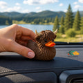 Highland Cow Rubber Duck Jeep Ducking Tradition Gift Vehicle Surprise Present Dashboard Toy Car Accessory Novelty Collectible Item Adventure Enthusiast Gift Off Road Community Tradition Quirky Animal Figurine Western Theme Country Style