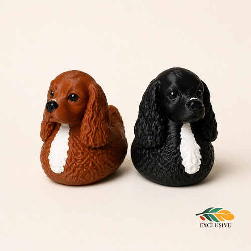 Cocker Spaniel Figurine Dashboard Dog Collection Jeep Ducking Game Enthusiast Gift Brown Black Color Options Floppy Ear Design Pet Memorial Keepsake Tribute Collectible Spaniel Lover Present Birthday Gift For Him Dog Breed Decoration