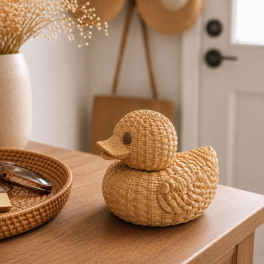 Wicker Duck – Boho 4x4 Dashboard & Cruise Ducking Gift
