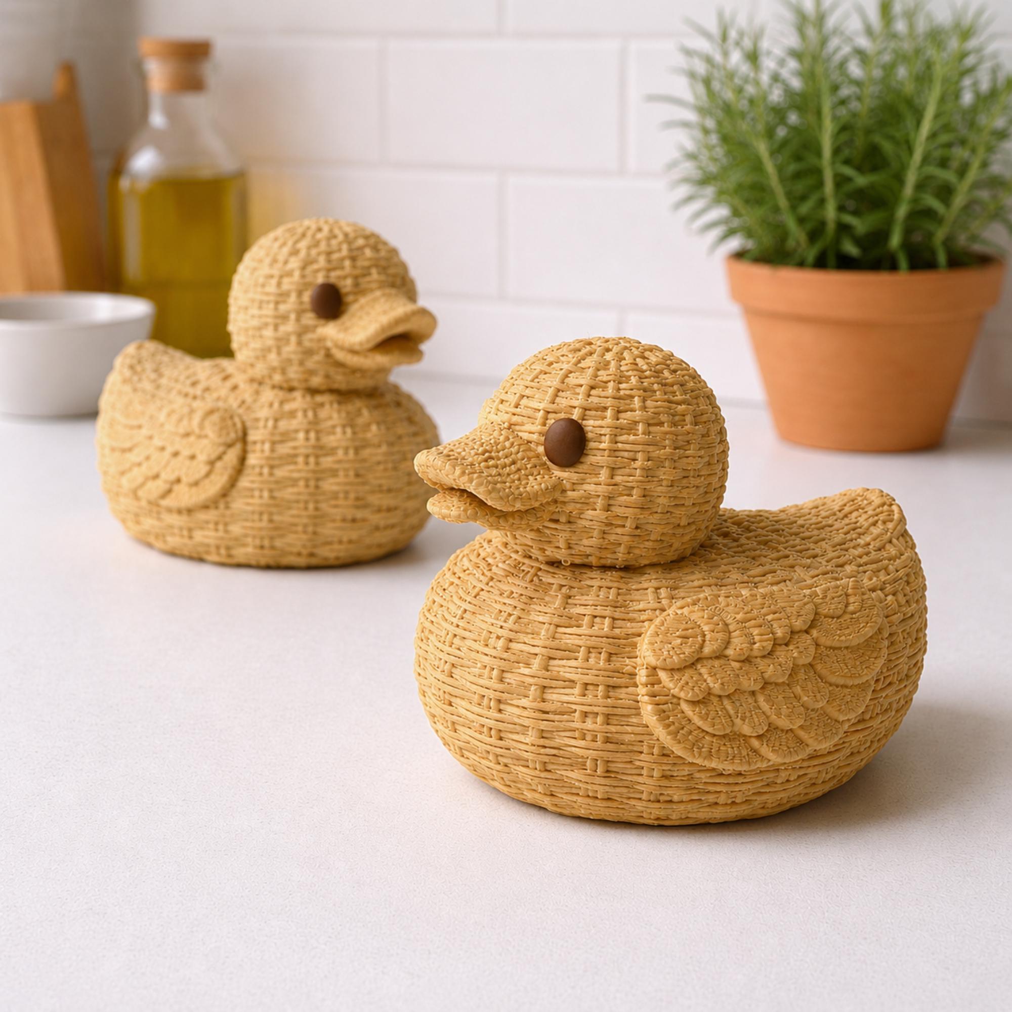 Wicker Duck – Boho 4x4 Dashboard & Cruise Ducking Gift