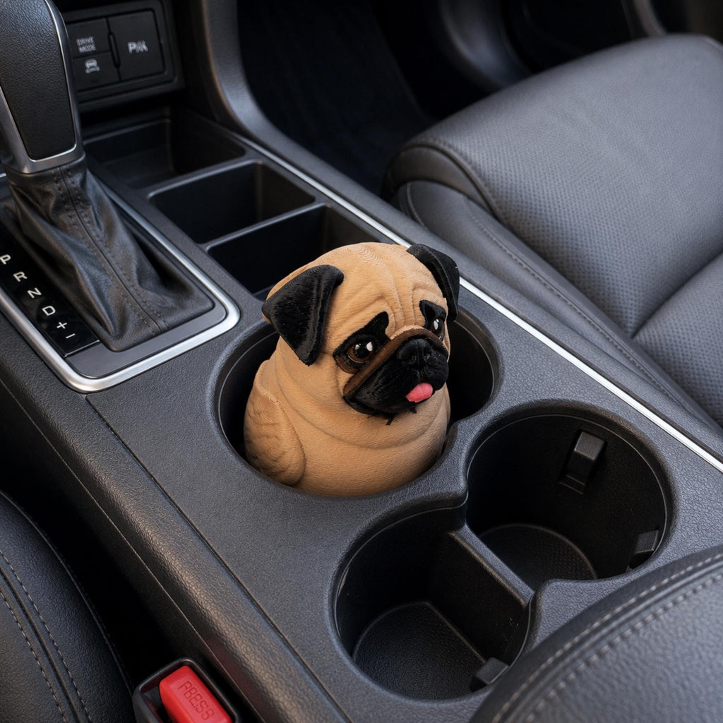 4x4 Ducking Gift – 3D Printed Pug Duck Dashboard Ornament