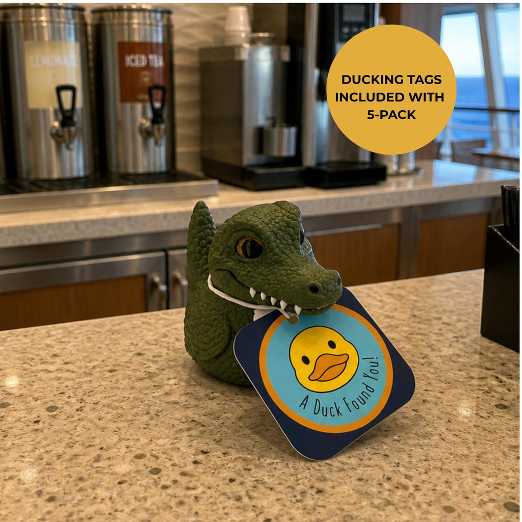 Vehicle Dashboard Decoration Gator Duck Gift Jeep Ducking Trend Alligator Themed Collectible Florida Football Fan Item Cruise Ship Hide Seek Game Tag College Student Dorm Display University Team Spirit Gift Travel Companion Dashboard