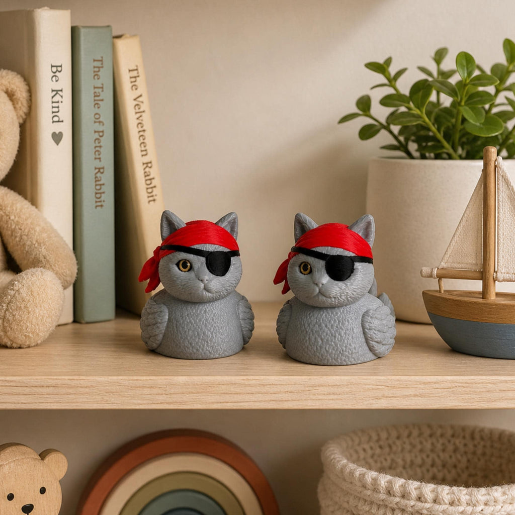 Cruise Ducking Duck – Pirate Cat Kitty Token for Cruise Ship Games