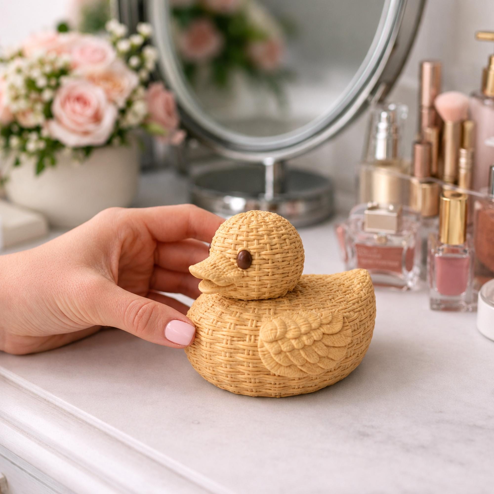 Wicker Duck – Boho 4x4 Dashboard & Cruise Ducking Gift