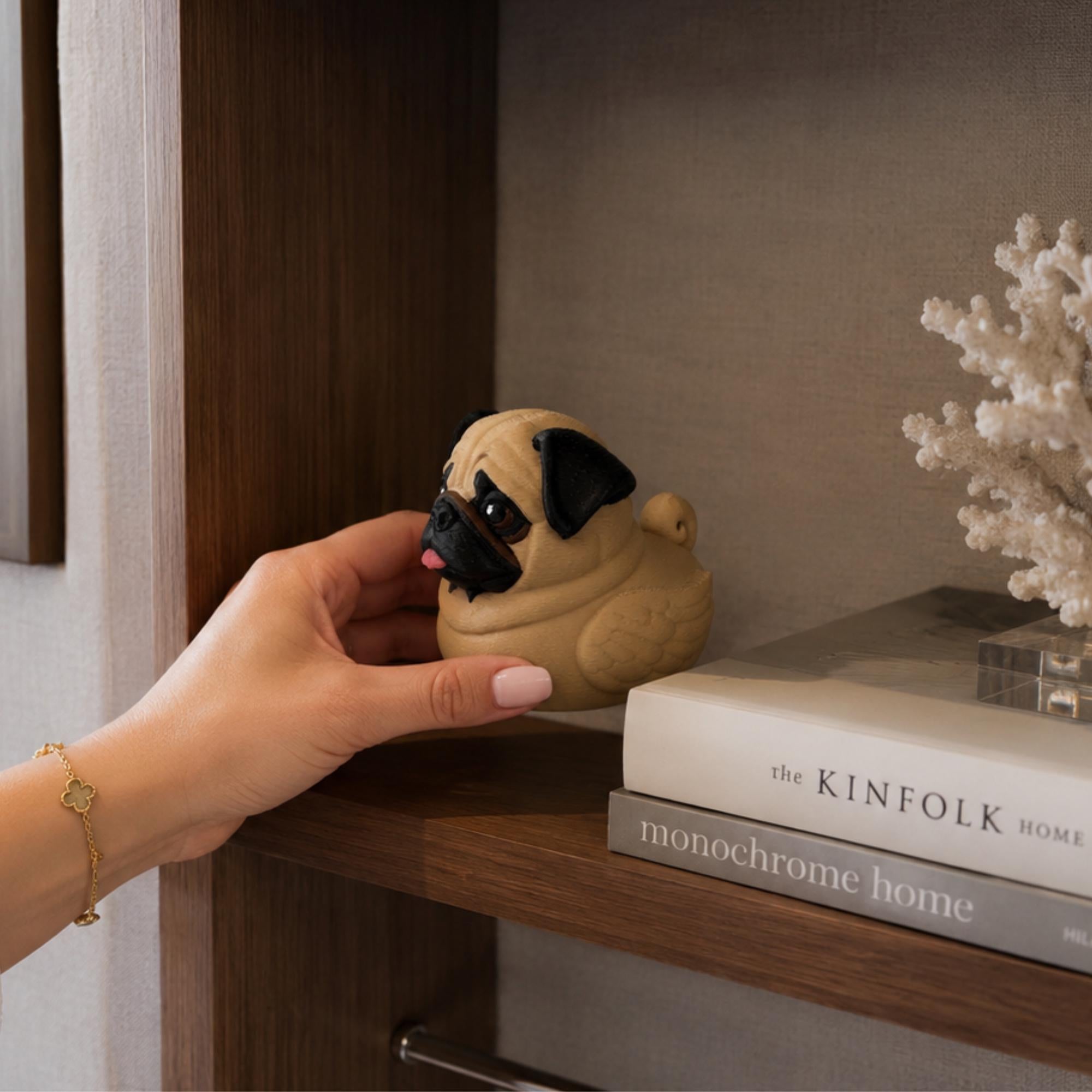 4x4 Ducking Gift – 3D Printed Pug Duck Dashboard Ornament