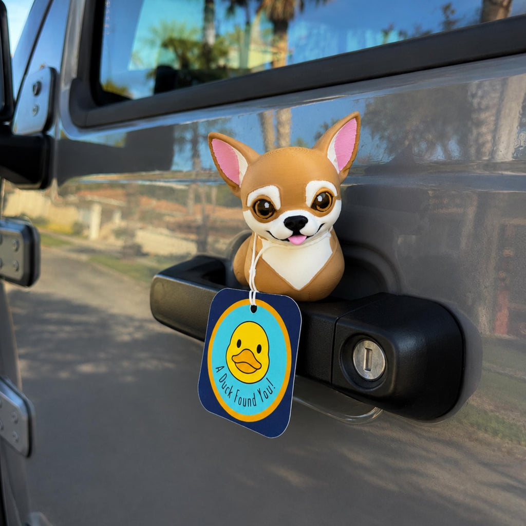 Chihuahua Duck – 4x4 Dashboard Toy for Trail Riding Adventures