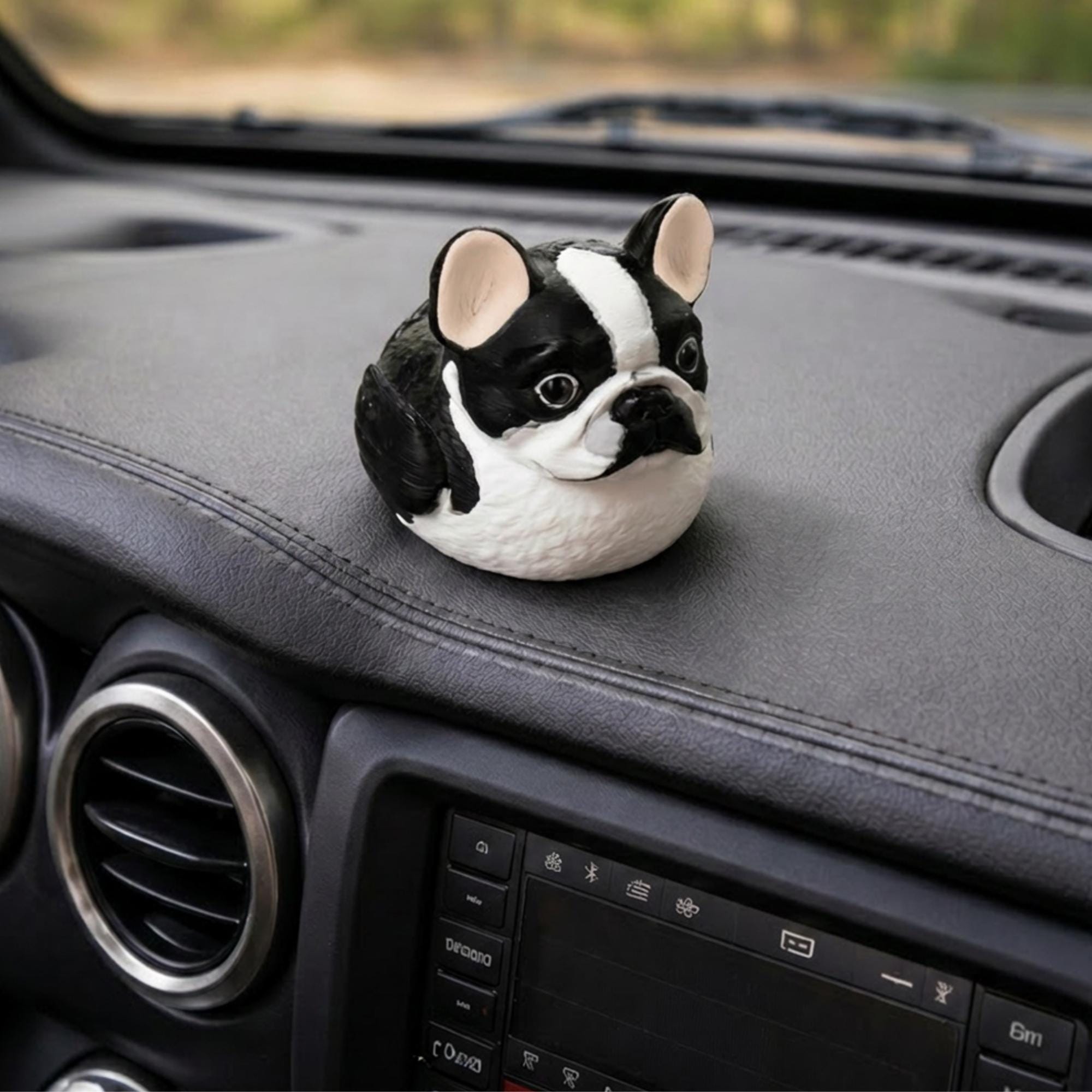 French Bulldog Car Decoration – Dashboard Duck Gift for Jeepers