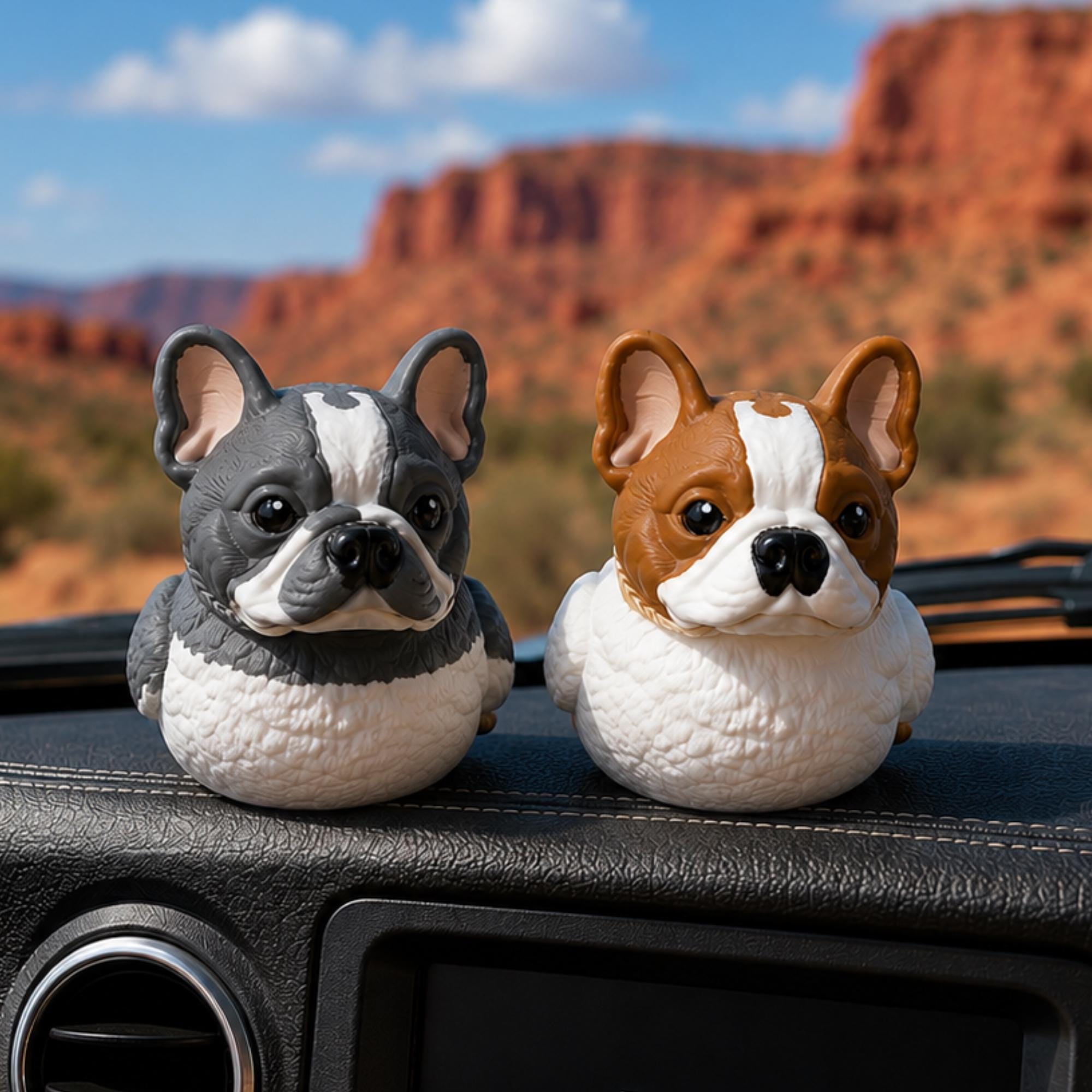 Pet Lover Gift French Bulldog Collectible Ceramic Jar Storage Container Whimsical Animal Design Home Accent Piece Removable Lid Box Organizer Jewelry Storage Solution Textured White Base Available Multiple Colors Perfect Desk Accessory Dog