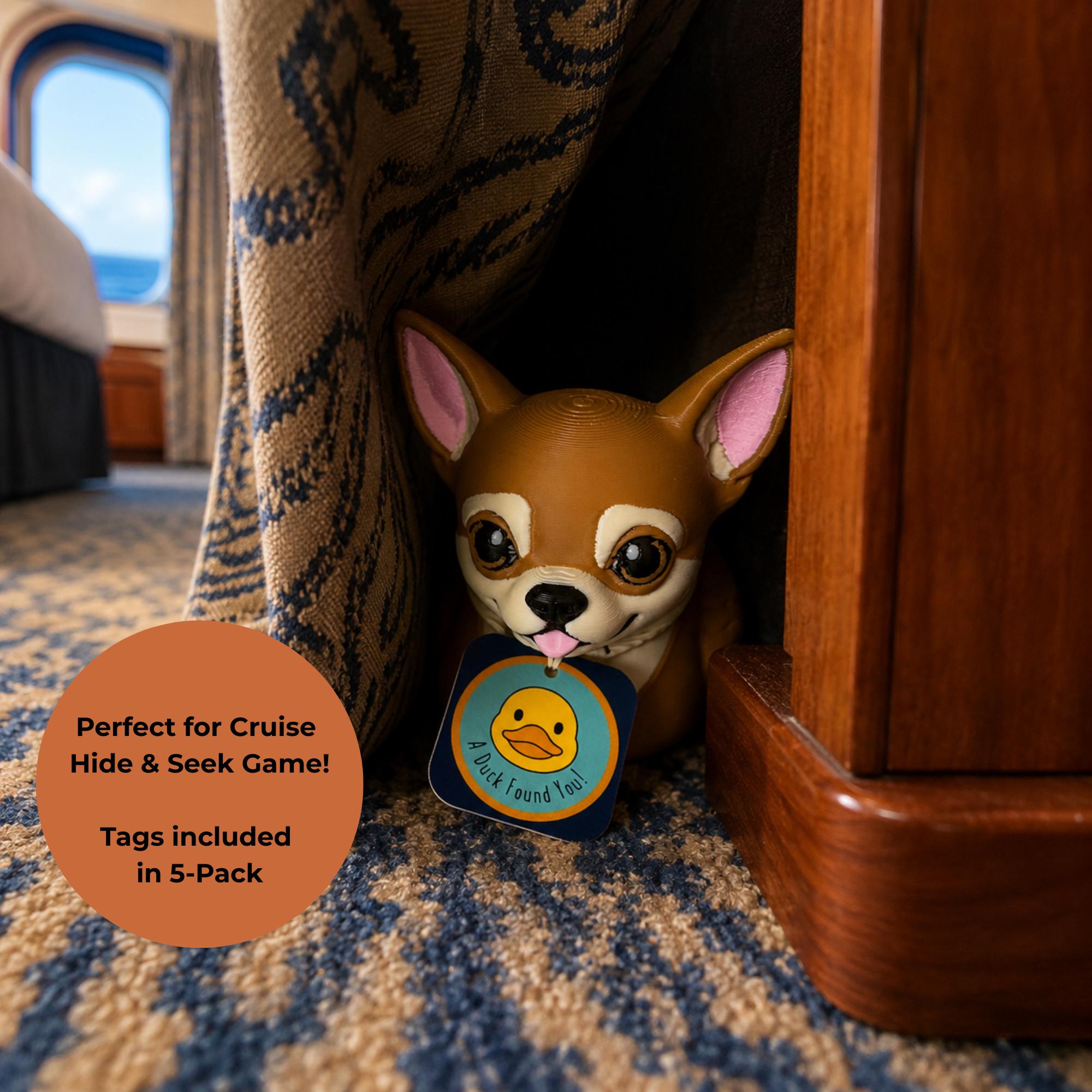 Car Dashboard Ornament Chihuahua Duck Collectible Jeep Trail Riding Gift Dog Lover Dashboard Toy Cute Puppy Adventure Companion Vehicle Interior Accessory Pet Themed Jeeping Collectible Automotive Novelty Gift Road Trip Dashboard Decoration