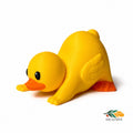 Yellow Duck Yoga Figurine Downward Dog Pose Funny Wellness Gift For Yoga Lover Meditation Enthusiast Present Mindfulness Desk Accessory Office Decoration Zen Statue Coworker Birthday Gift Humorous Yoga Teacher Present Studio Shelf Ornament