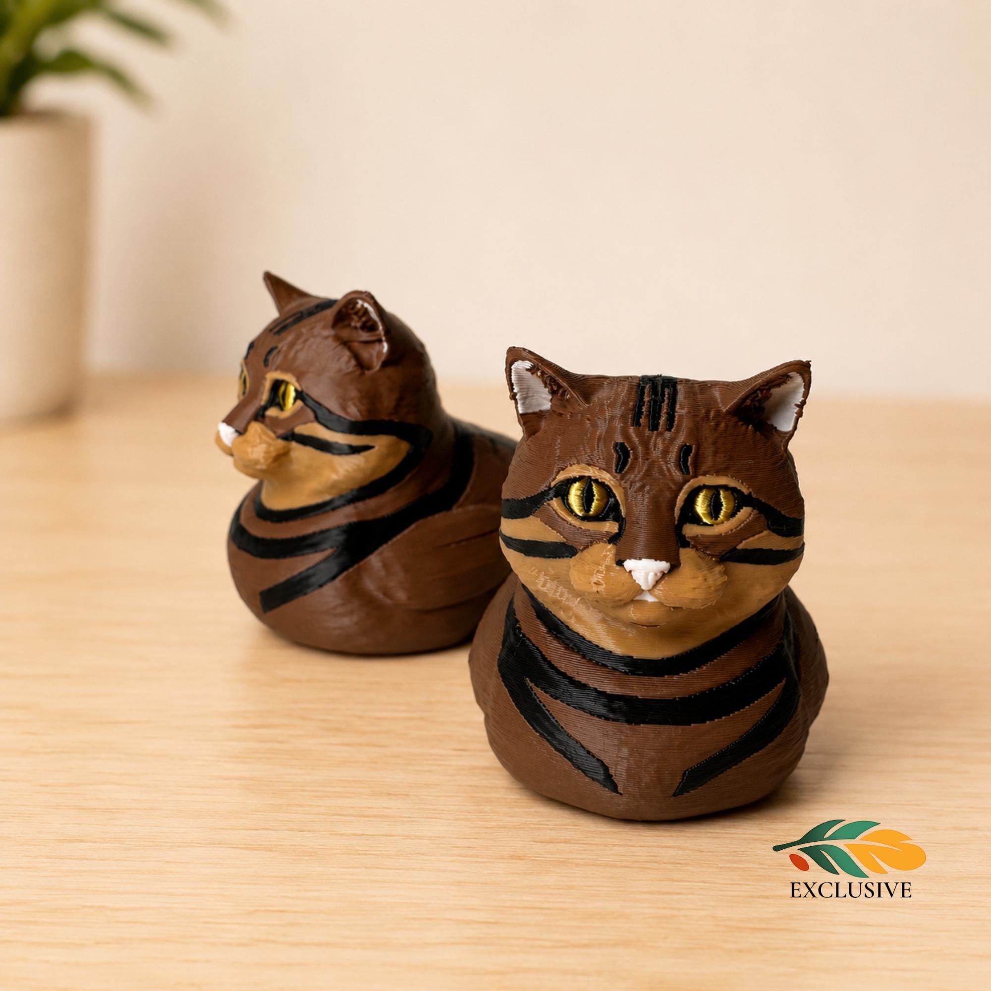 Jeep Ducking Gift Tabby Cat Dashboard Figurine 3D Printed Design Perfect Present For 4x4 Owner Enthusiast Novelty Car Accessory Adventure Travel Companion Quirky Vehicle Display Item Offroad Tradition Collectible Keepsake Cat Lover Gift