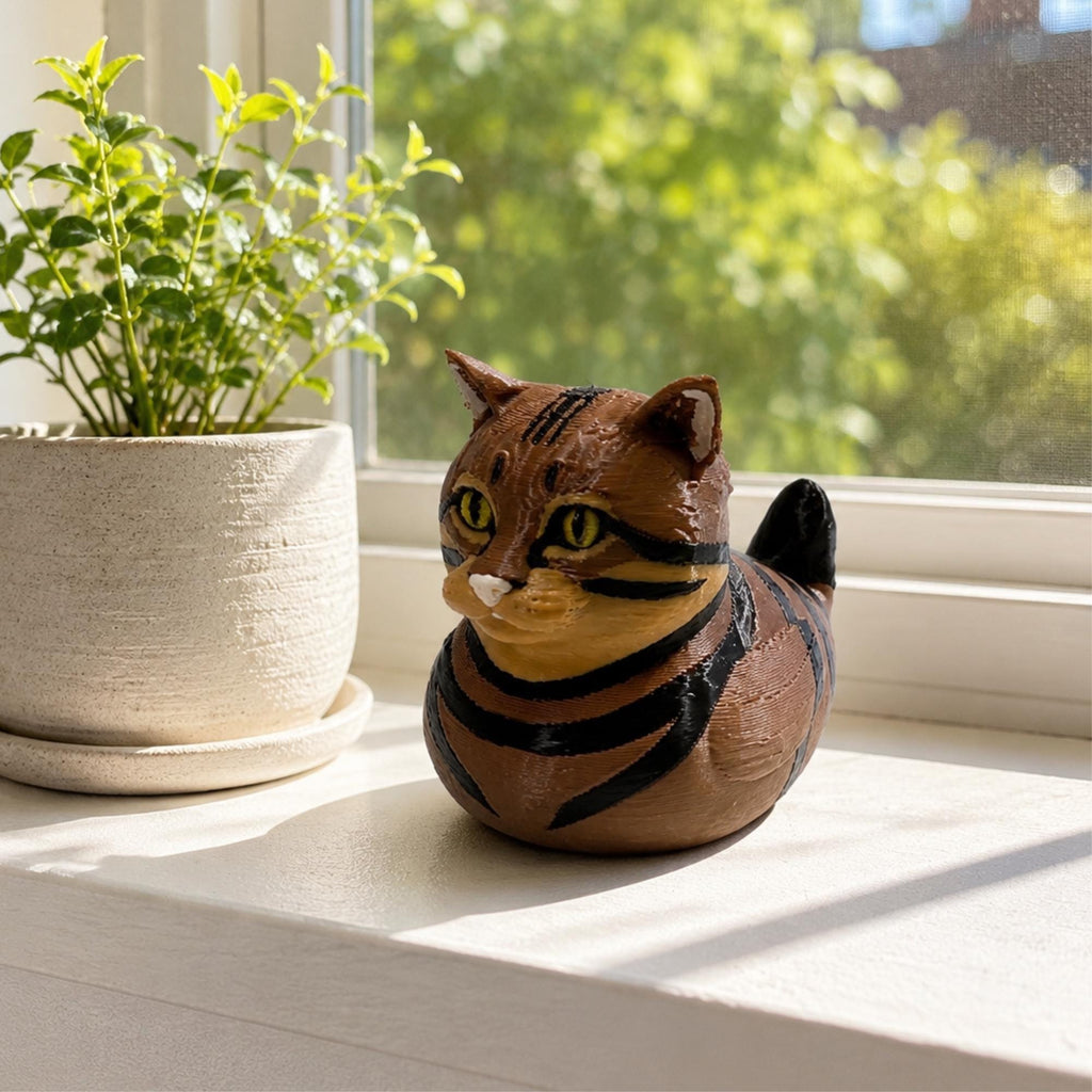 Tabby Cat Duck – Ducking Duck Dashboard Novelty Gift for 4x4 Owners