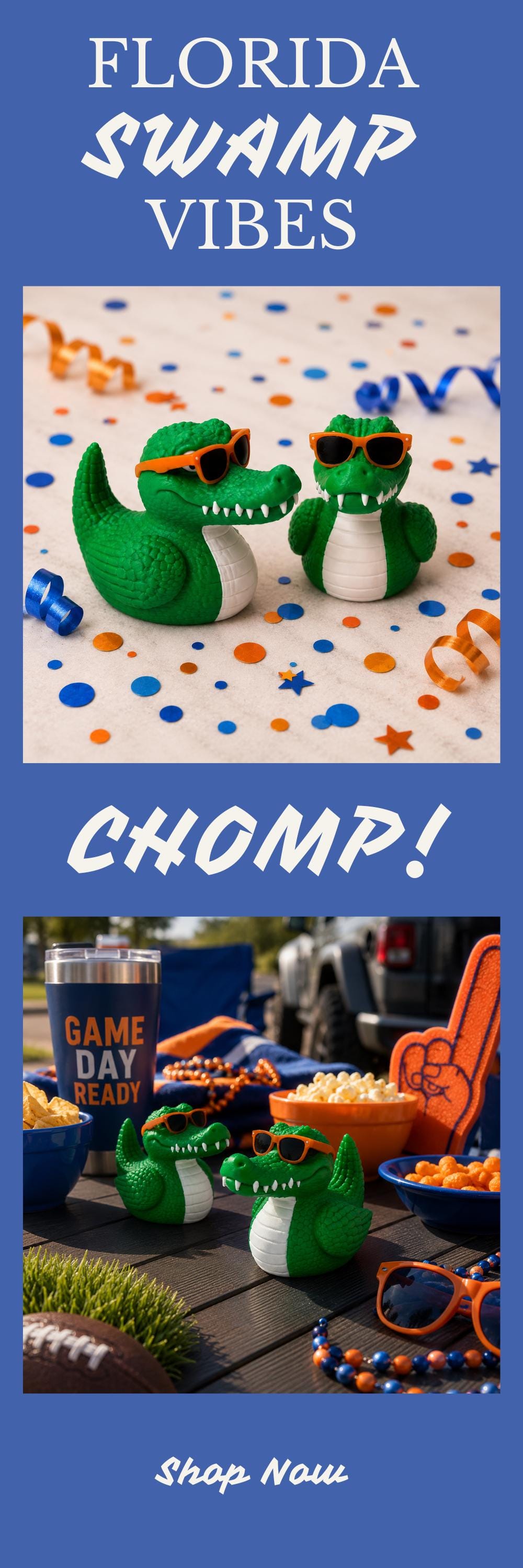 4x4 Ducking Duck – Gator Fan Gift Dashboard Ornament