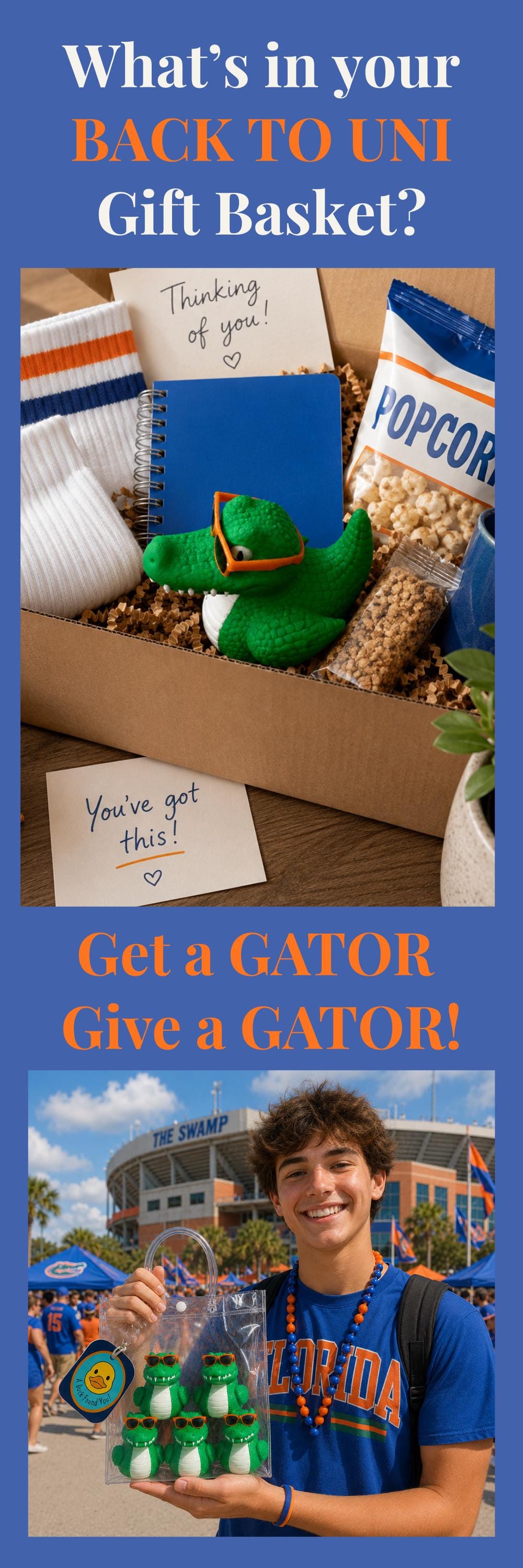 4x4 Ducking Duck – Gator Fan Gift Dashboard Ornament