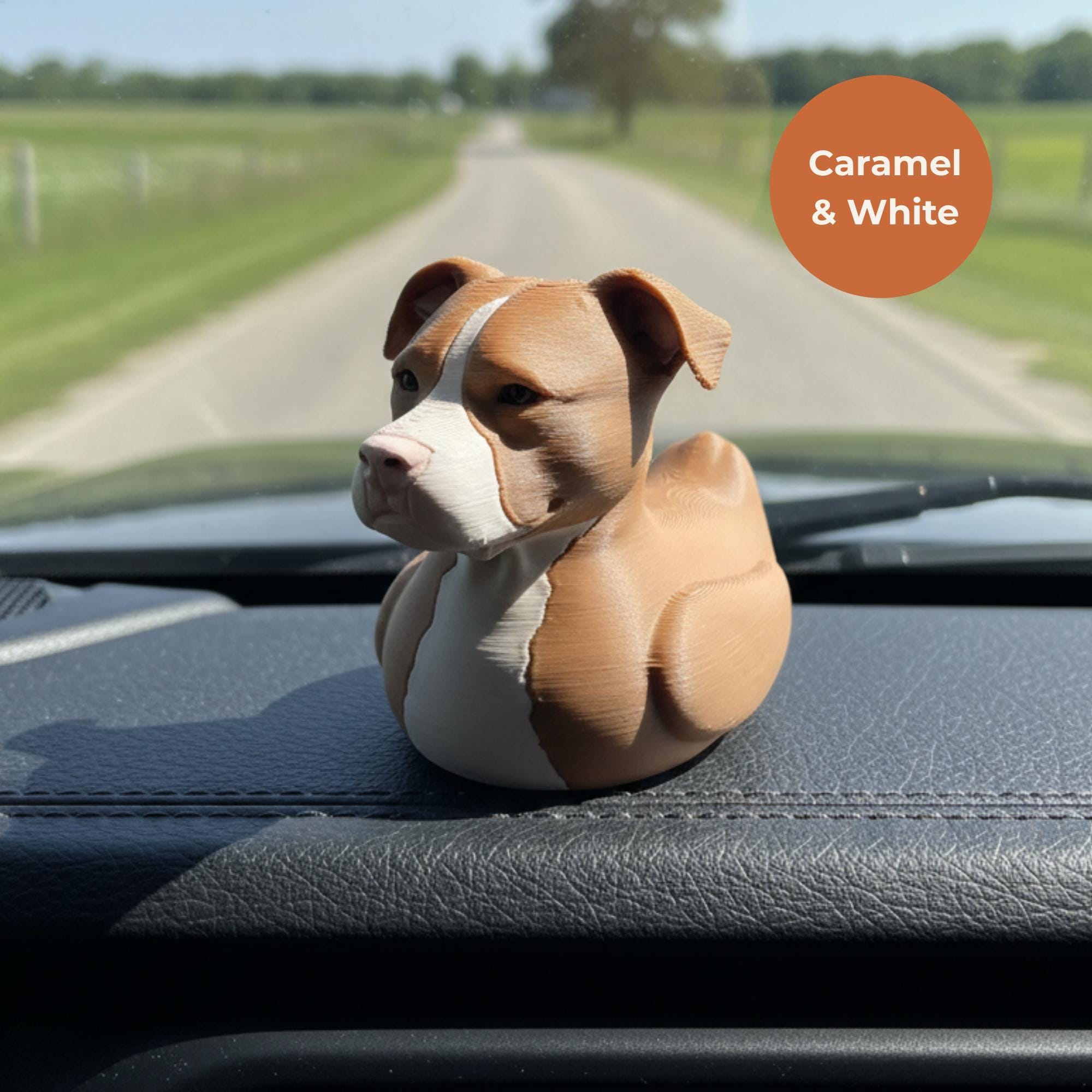 Pitbull Ducking Duck – 4x4 Dashboard Ornament & Cruise Duck