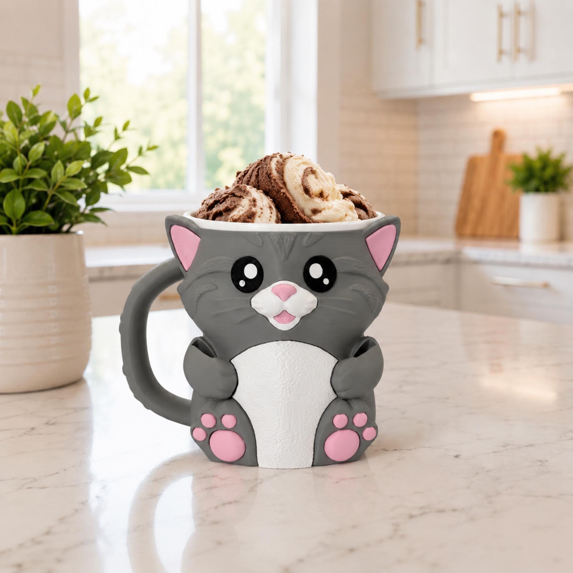 Ice Cream Pint Holder – Insulated Cozy Sleeve Highland Cow
