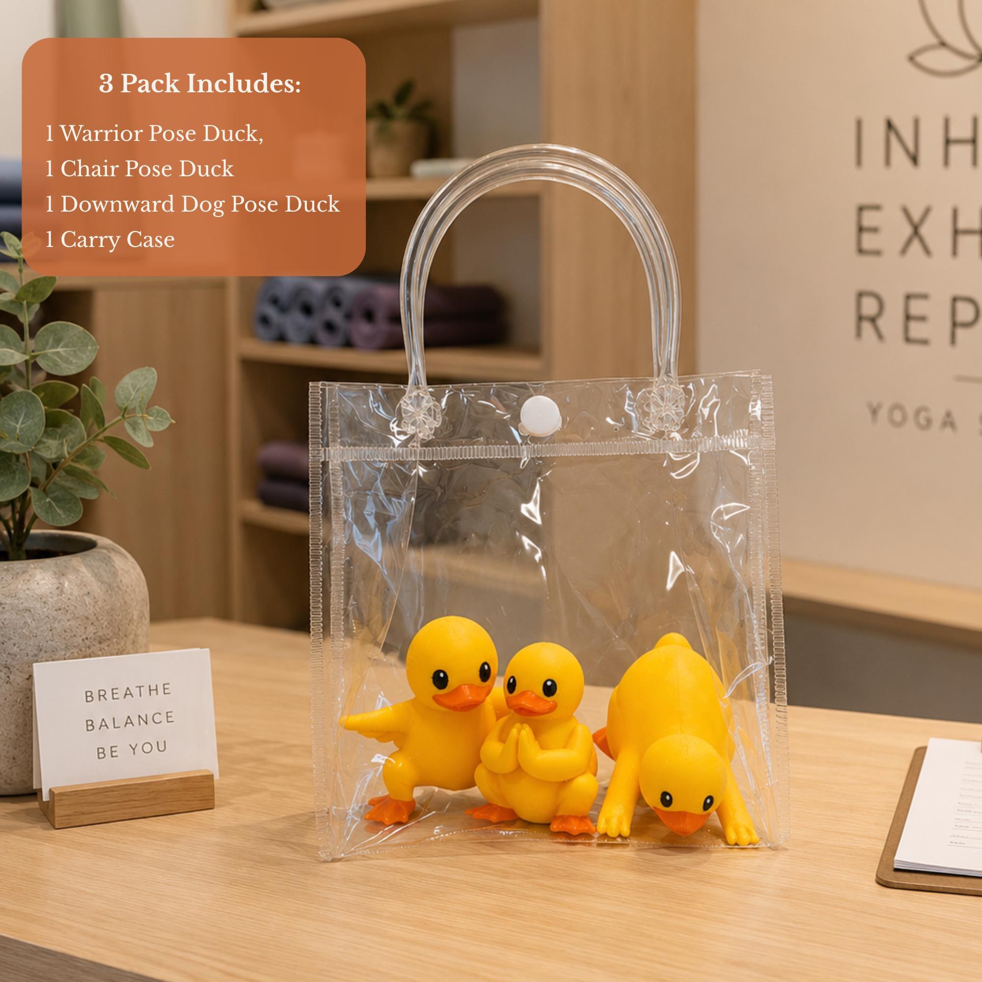 Yoga Duck Figurine – Meditation Desk Wellness Gift