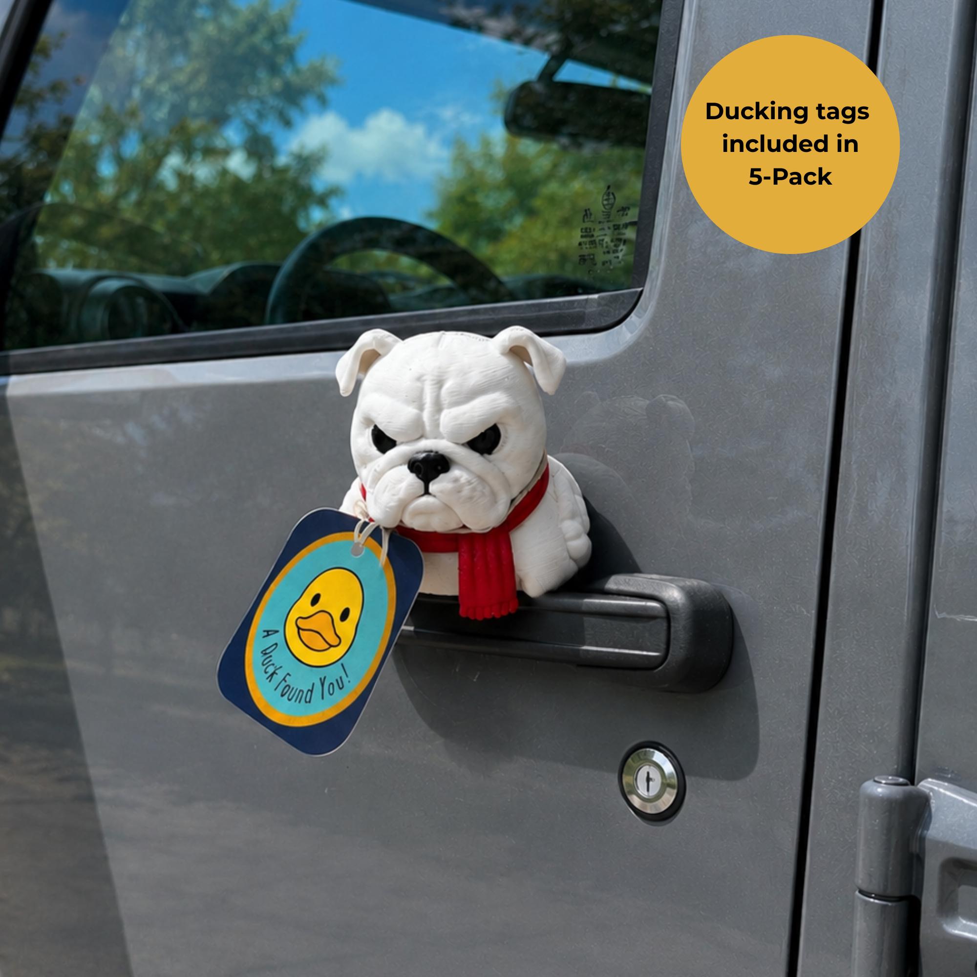 Bulldog Dashboard Duck – 3d Printed Georgia Fan Vehicle Ornament