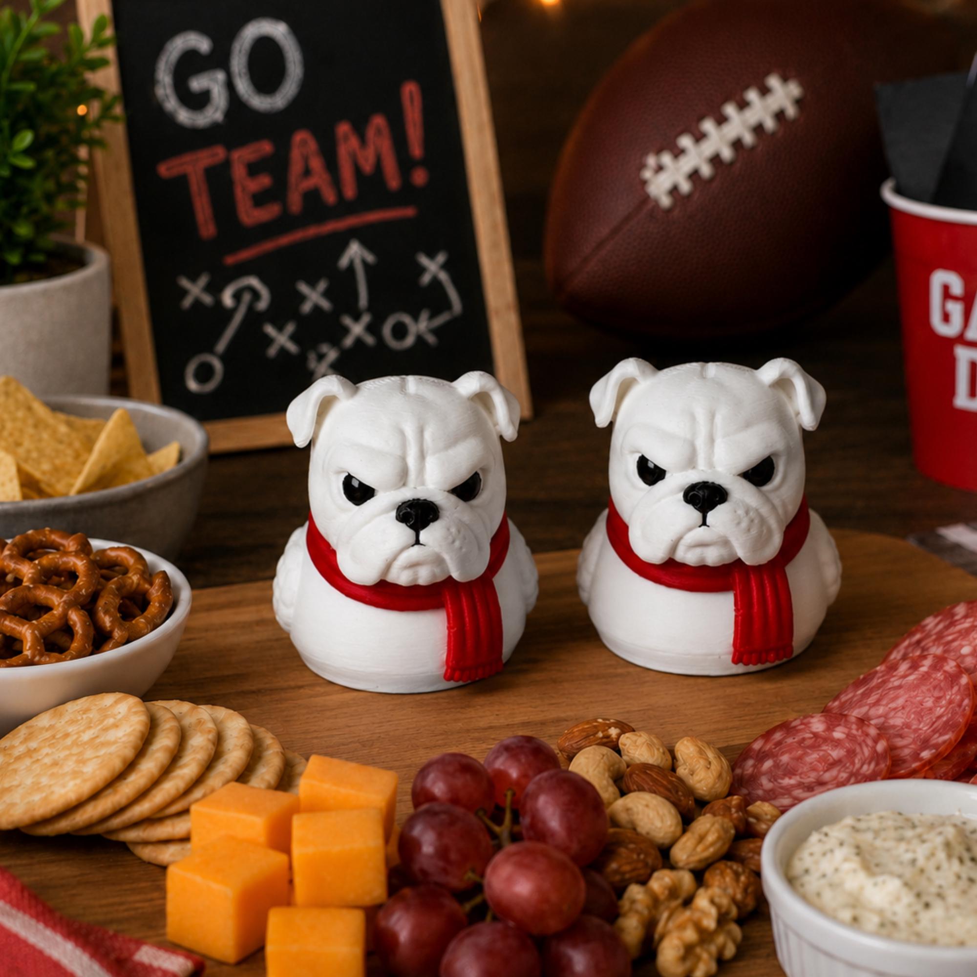 Bulldog Dashboard Duck – 3d Printed Georgia Fan Vehicle Ornament