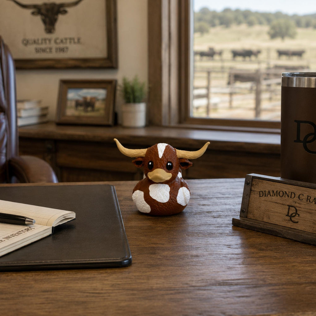 Texas Longhorn Gift – Dashboard Duck Collectible for Football Fans