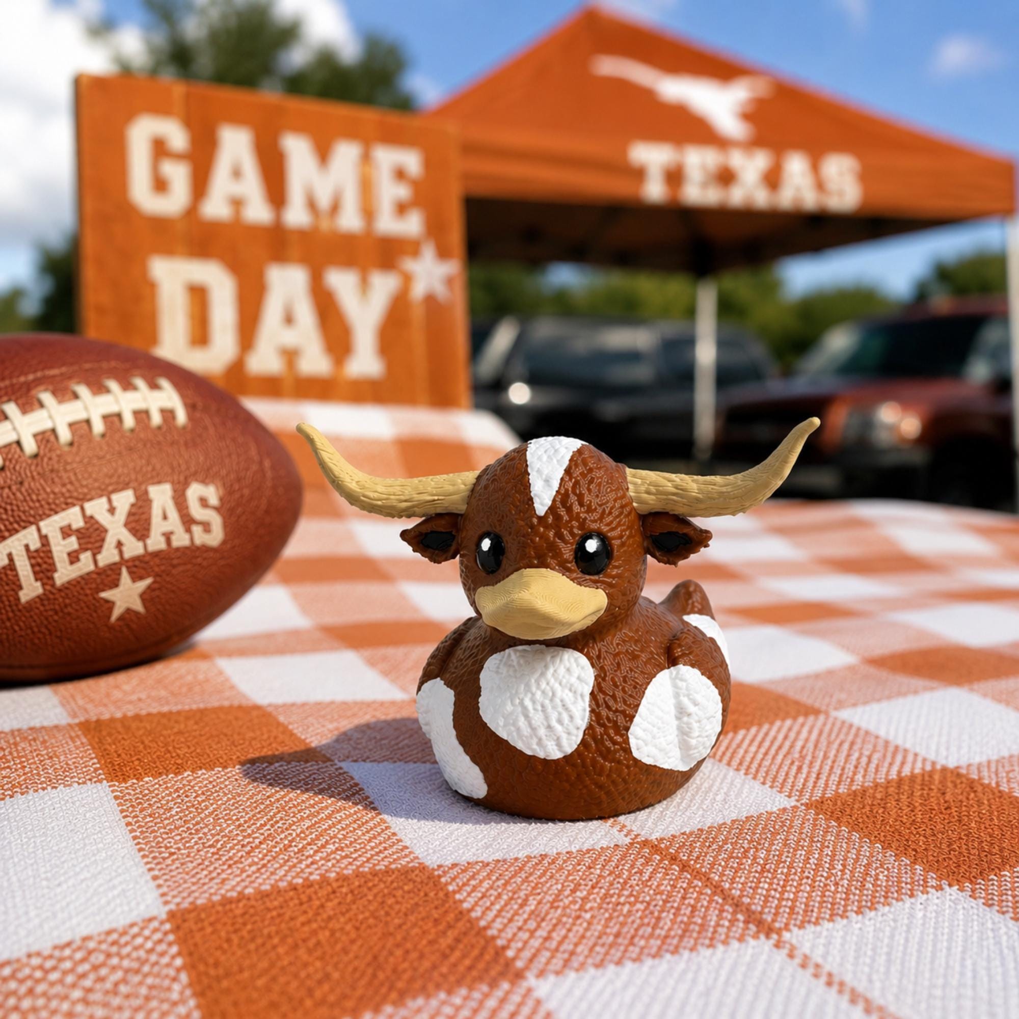 Texas Longhorn Gift – Dashboard Duck Collectible for Football Fans