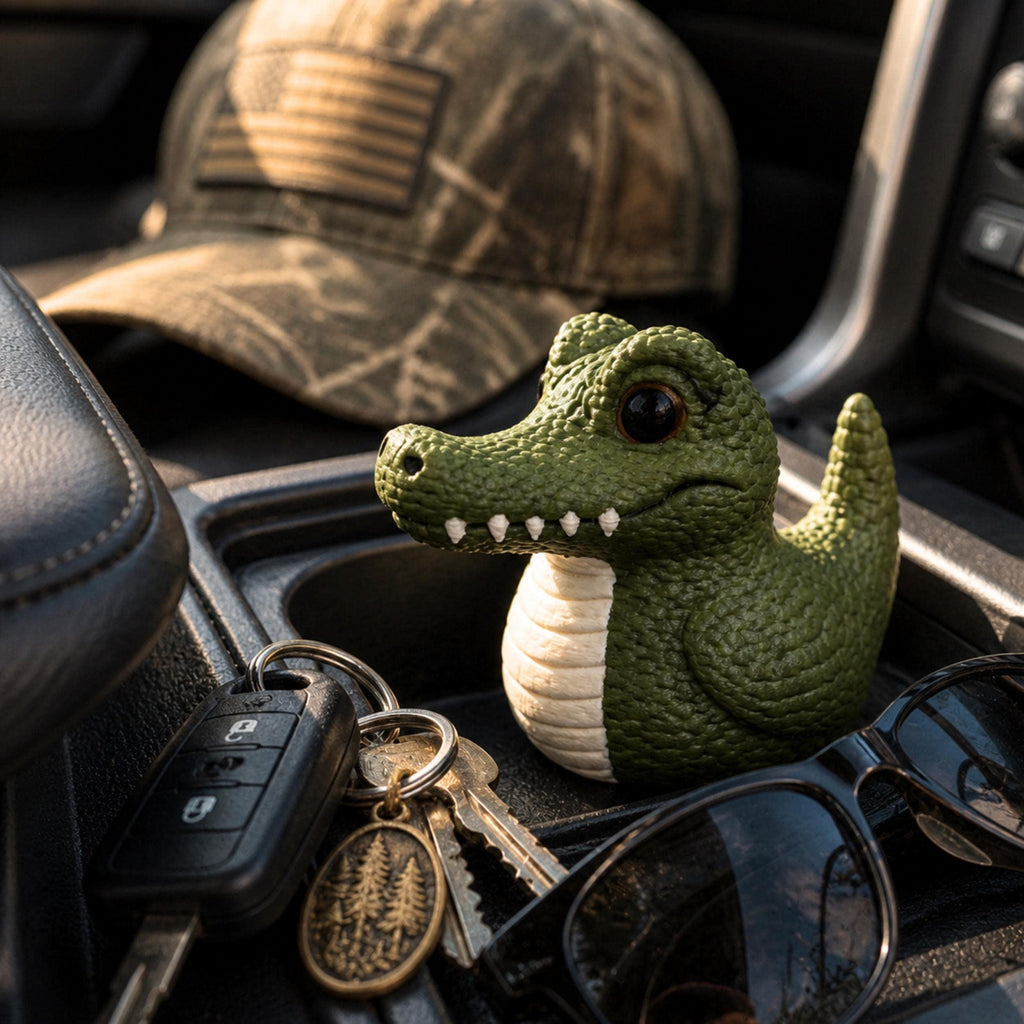 Dashboard Ornament – Gator Duck Figurine for Florida Enthusiasts