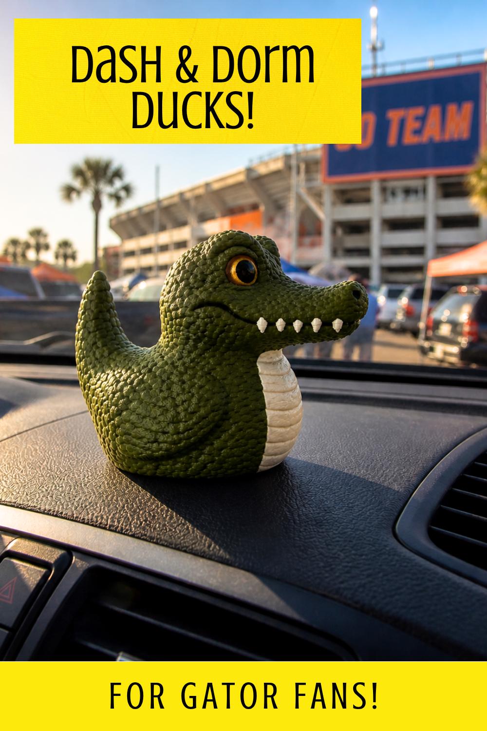 Dashboard Ornament – Gator Duck Figurine for Florida Enthusiasts