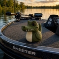 Alligator Duck Collectible Figurine Dashboard Ornament Florida Themed Statue Vehicle Interior Decoration Truck Dashboard Accessory Reptile Lover Gift 3D Printed PLA Design Whimsical Swamp Character Outdoor Enthusiast Present Compact Size
