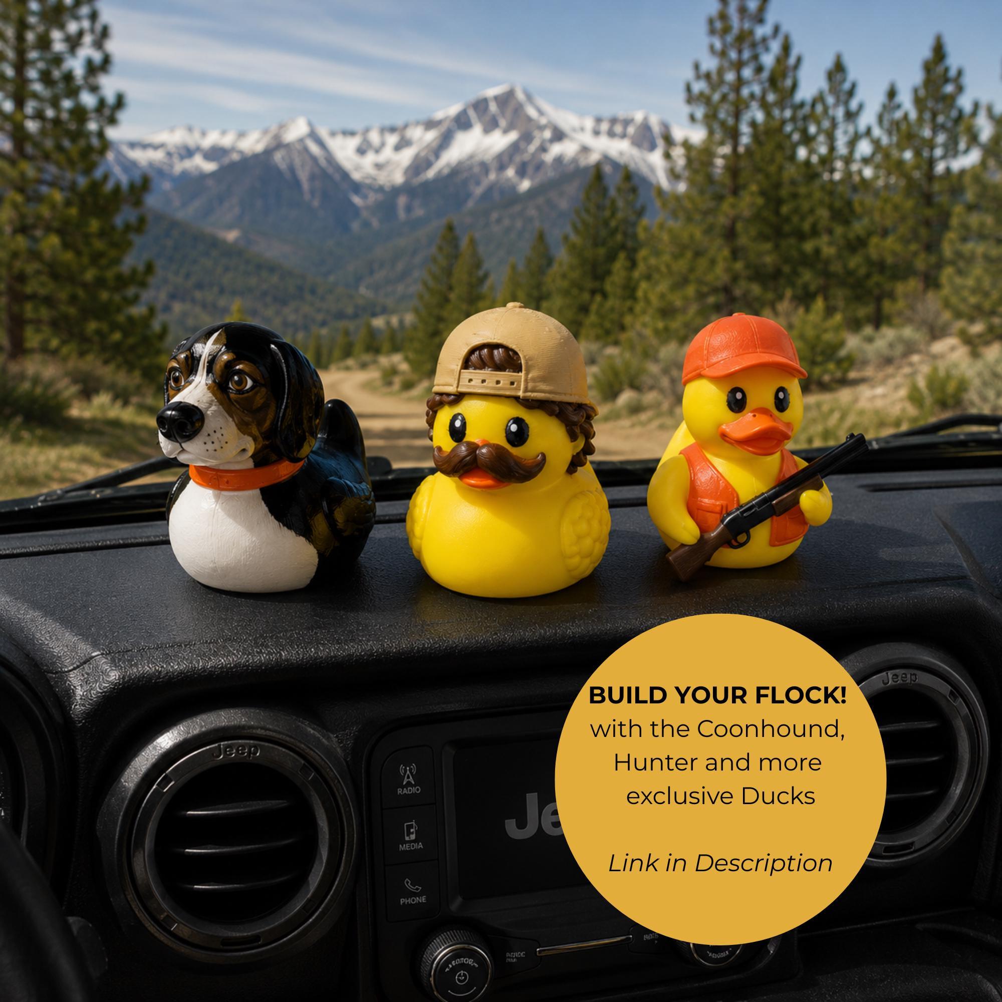 Dashboard Duck – Funny Mustache Character Personalized Gift