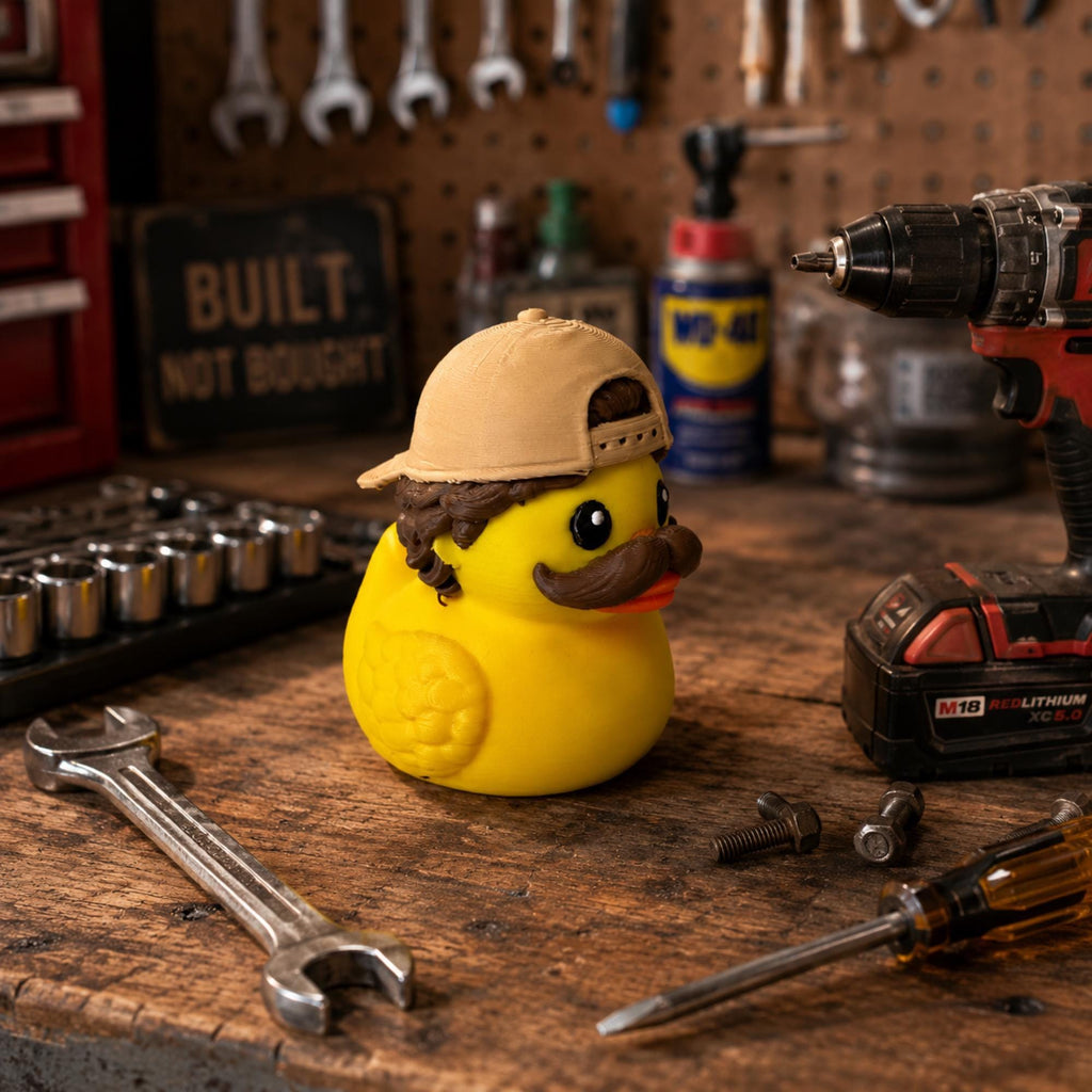 Dashboard Duck – Funny Mustache Character Personalized Gift