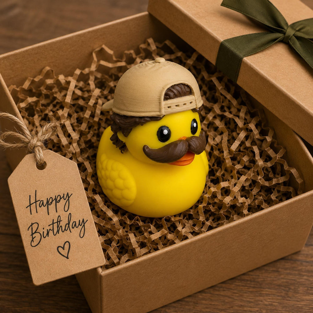 Dashboard Duck – Funny Mustache Character Personalized Gift