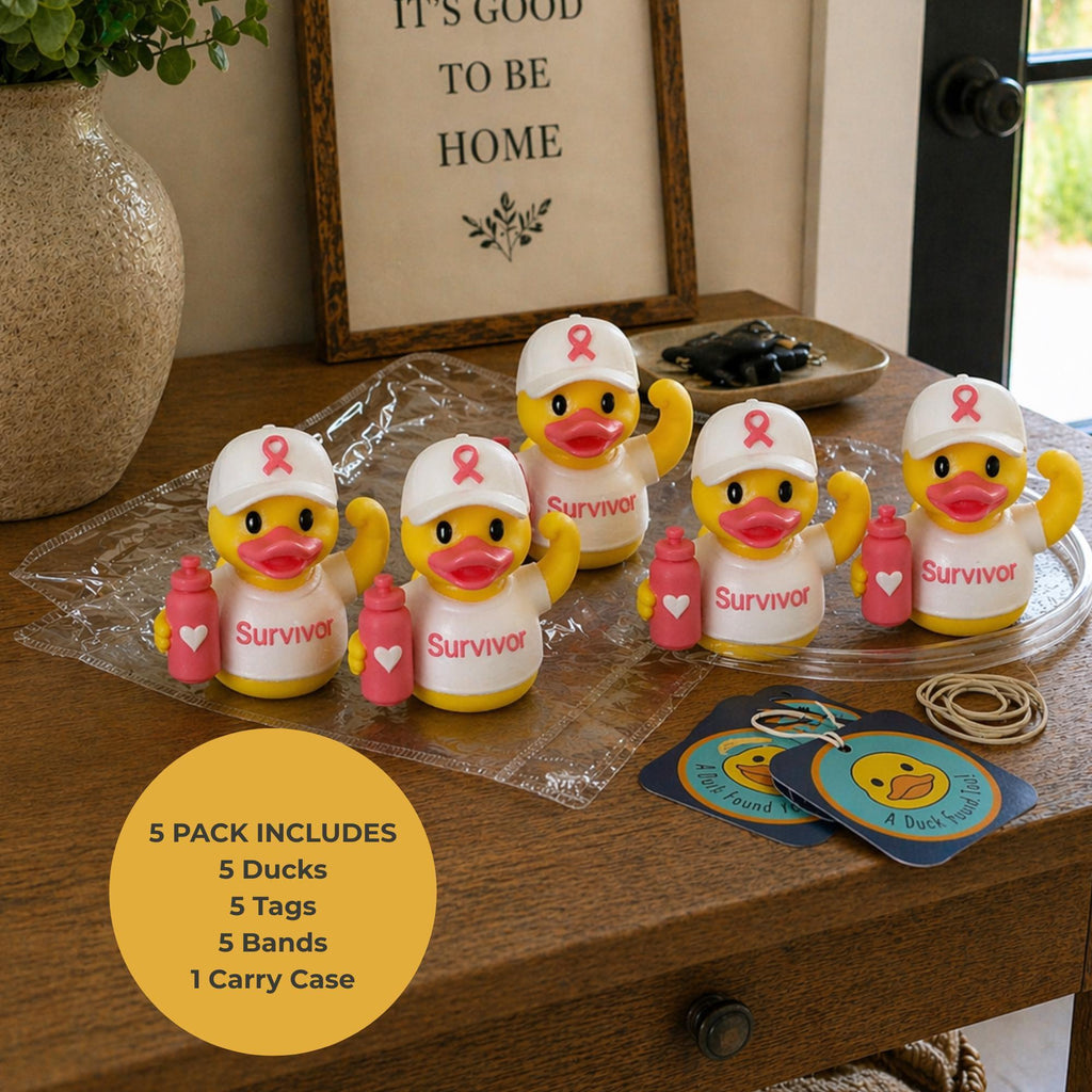Breast Cancer Awareness Duck – Dashboard Gift for Survivors Warriors
