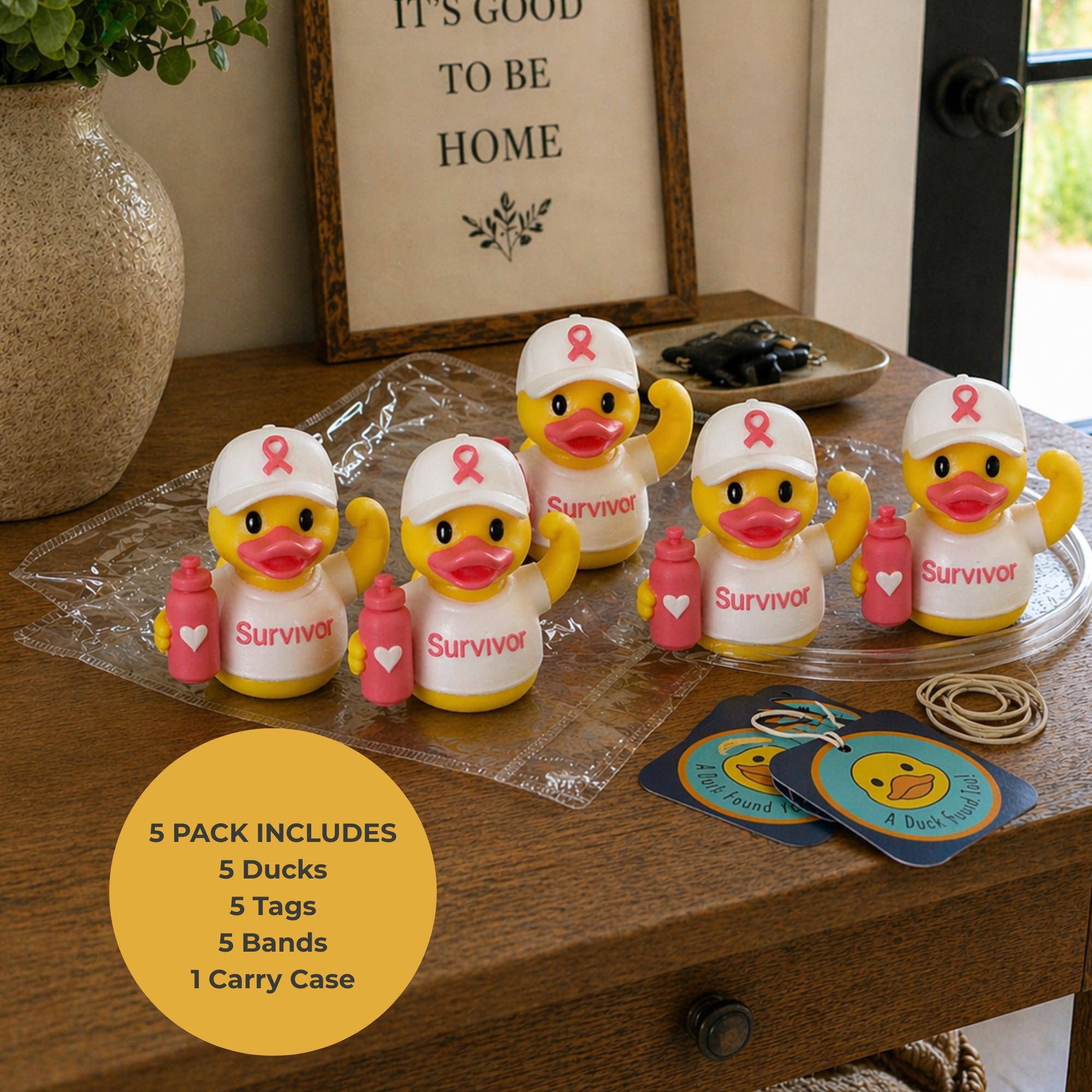 Breast Cancer Awareness Duck – Dashboard Gift for Survivors Warriors