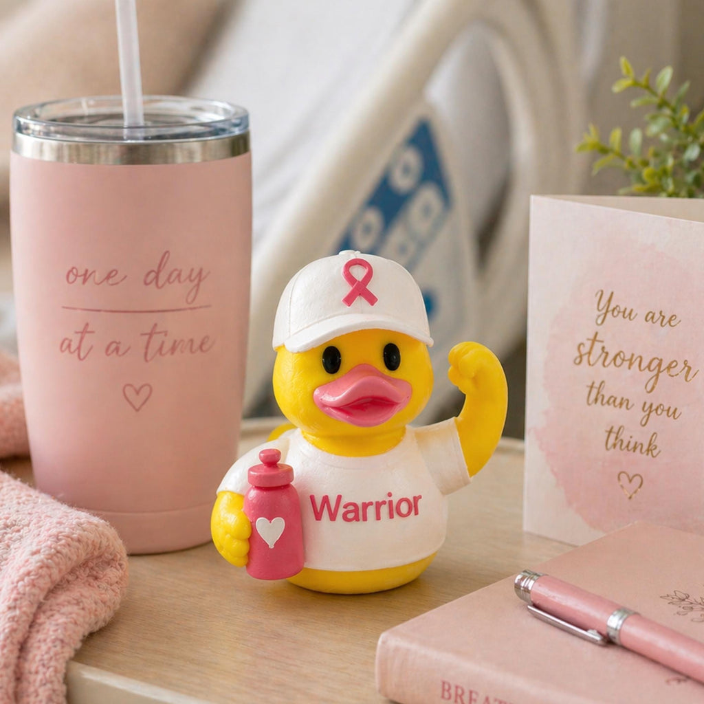Breast Cancer Awareness Duck – Dashboard Gift for Survivors Warriors