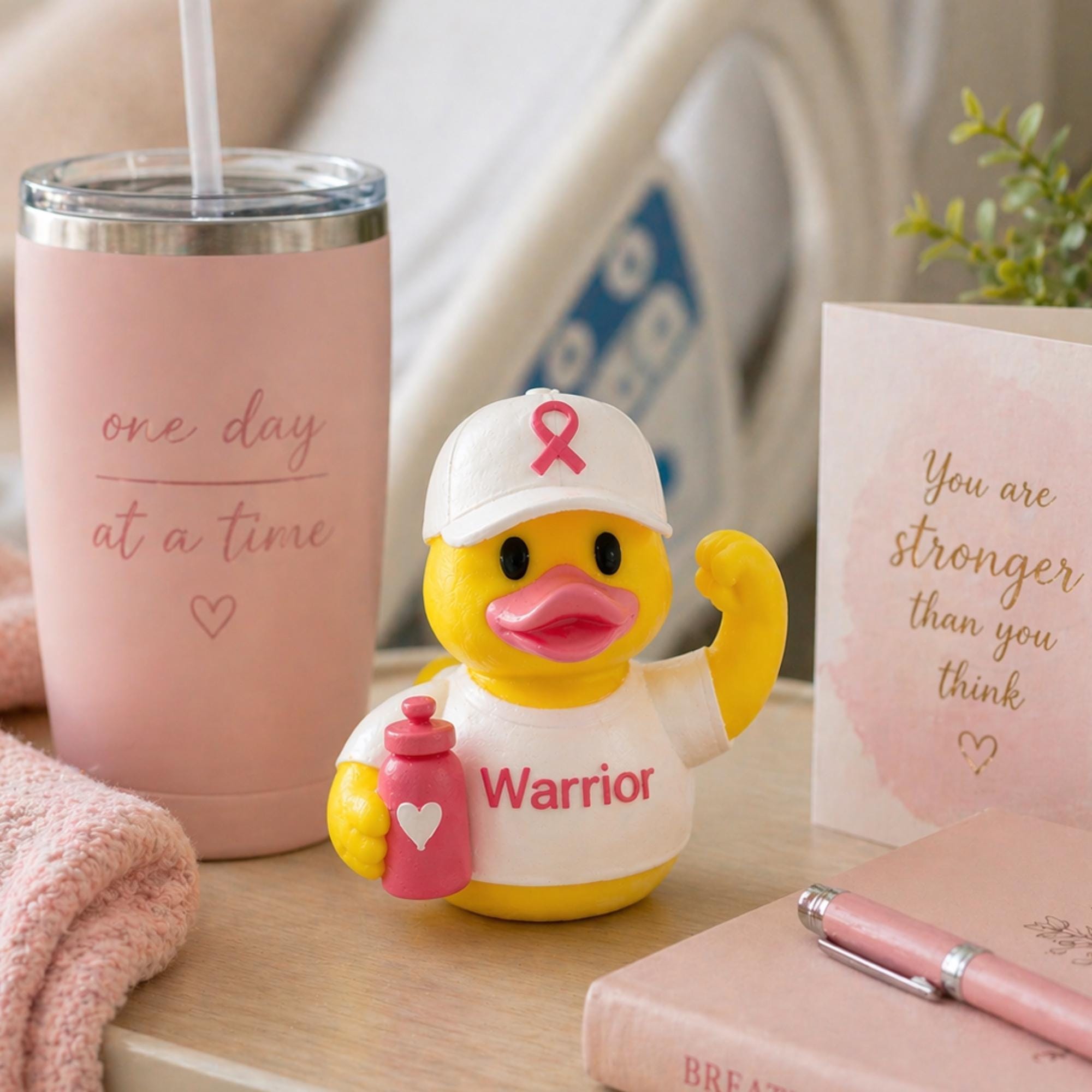 Breast Cancer Awareness Duck – Dashboard Gift for Survivors Warriors