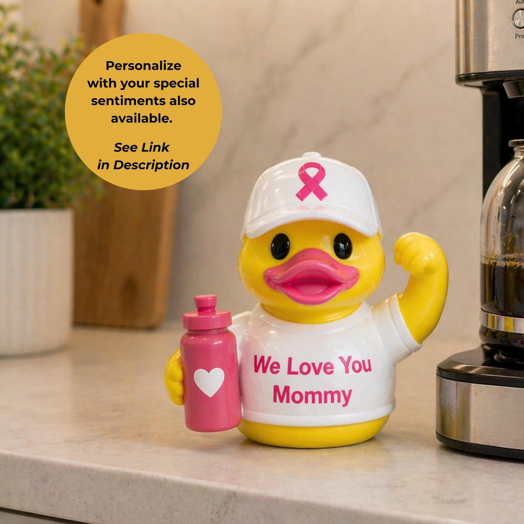 Breast Cancer Awareness Duck – Dashboard Gift for Survivors Warriors